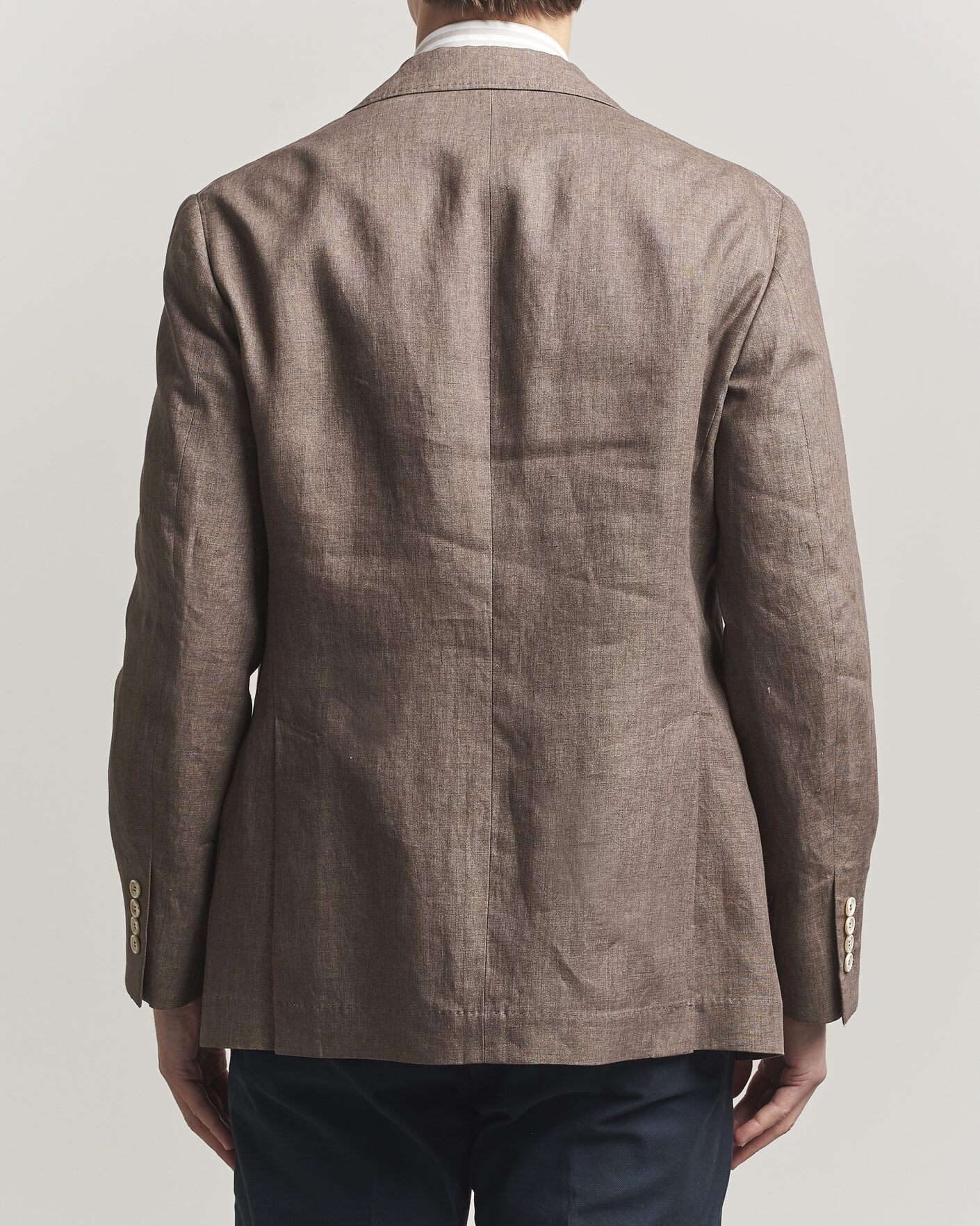Uomini | Blazers | Brunello Cucinelli | Linen Blazer Dark Brown