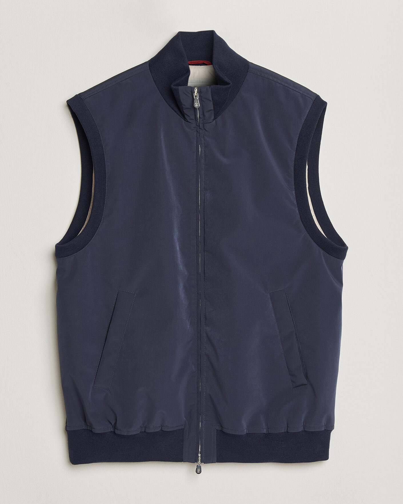 Uomini | Gilet | Brunello Cucinelli | Nylon Padded Gilet Navy