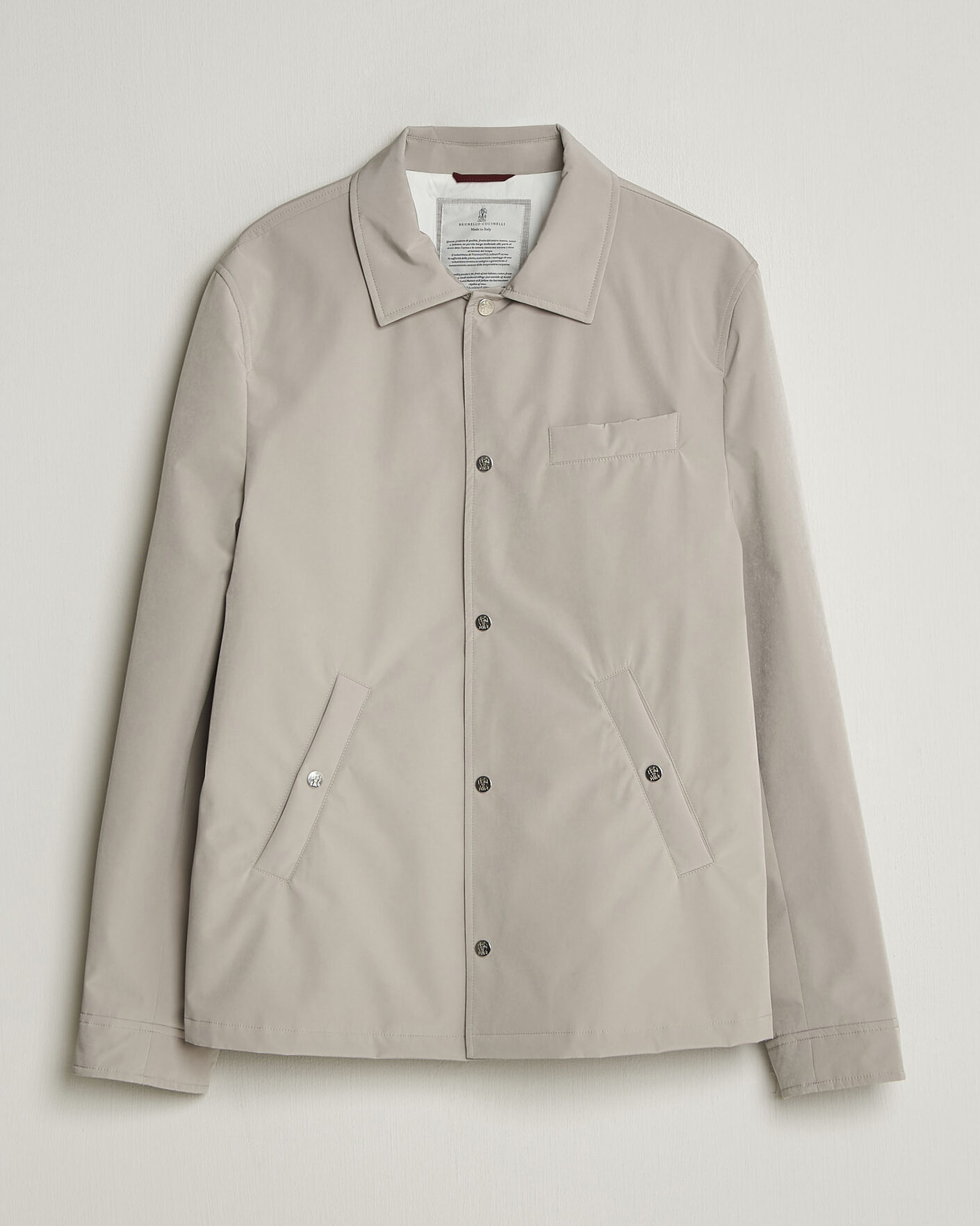 Uomini | Giacche | Brunello Cucinelli | Nylon Padded Jacket Beige