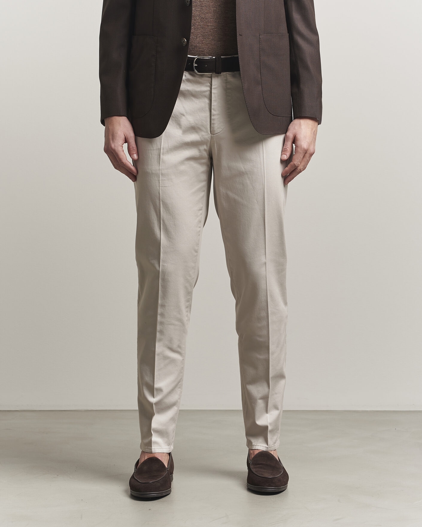 Uomini | Pantaloni | Brunello Cucinelli | Slim Fit Chinos Light Beige