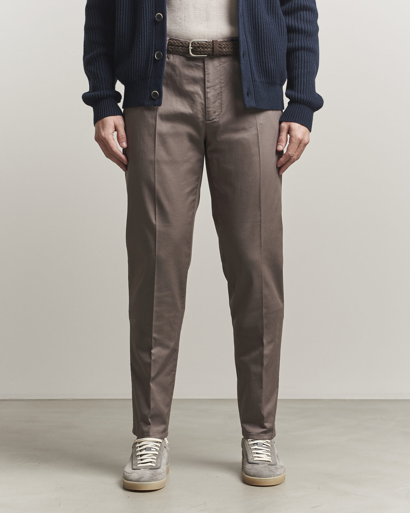 Uomini | Pantaloni | Brunello Cucinelli | Slim Fit Chinos Brown