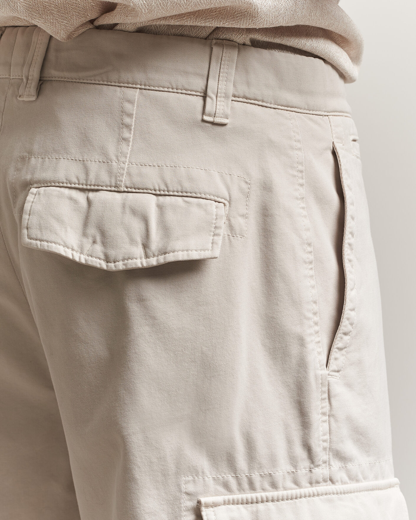 Uomini | Pantaloncini | Brunello Cucinelli | Cotton Cargo Shorts Light Beige