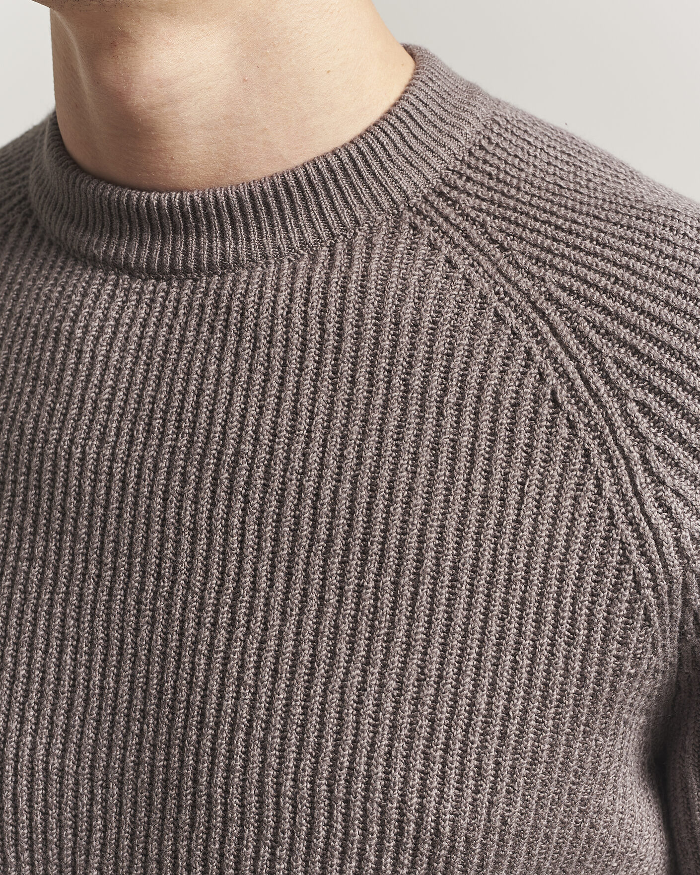 Uomini | Maglieria | Brunello Cucinelli | Heavy Cotton Rib Sweater Light Brown