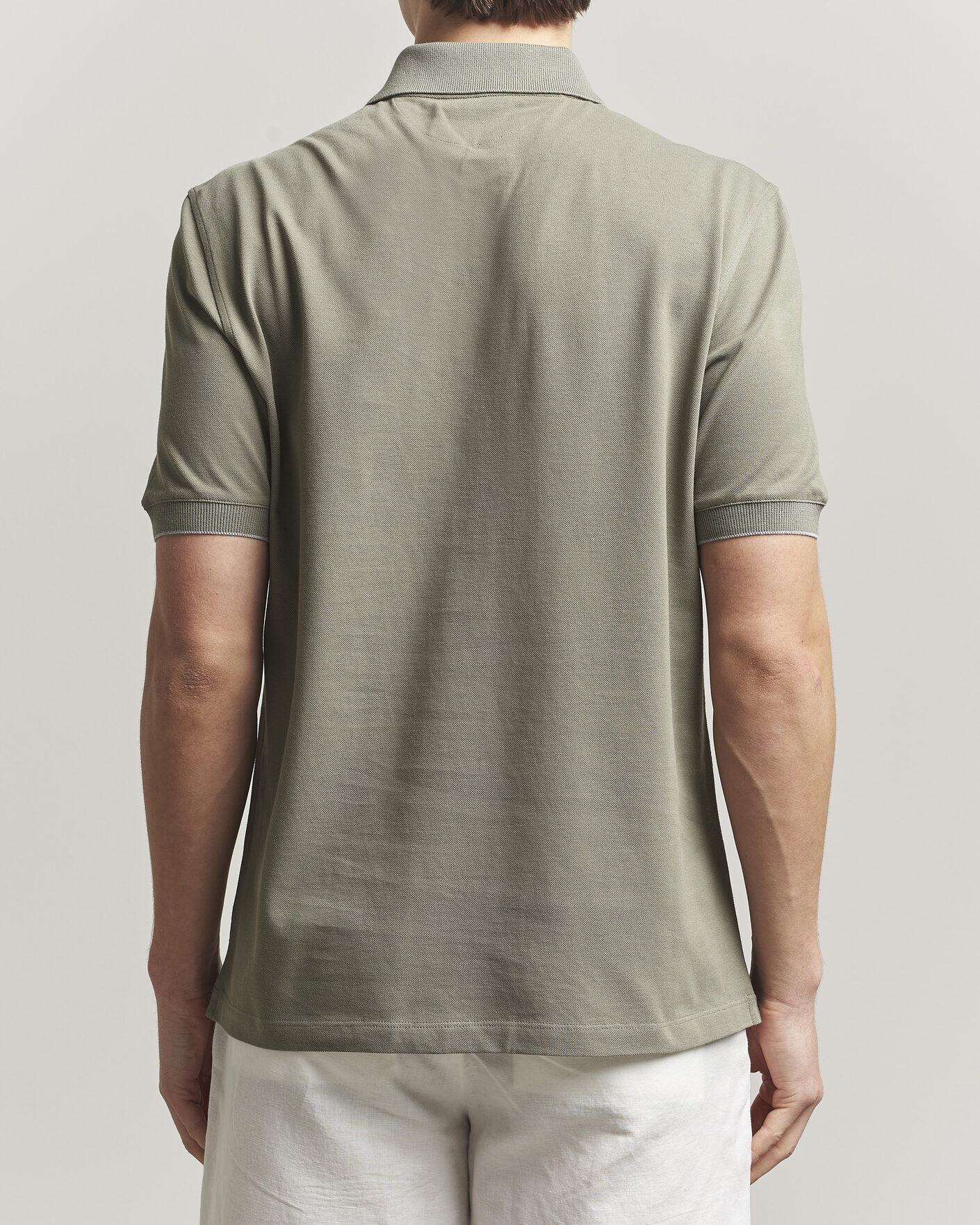 Uomini | Polo | Brunello Cucinelli | Short Sleeve Logo Polo Olive