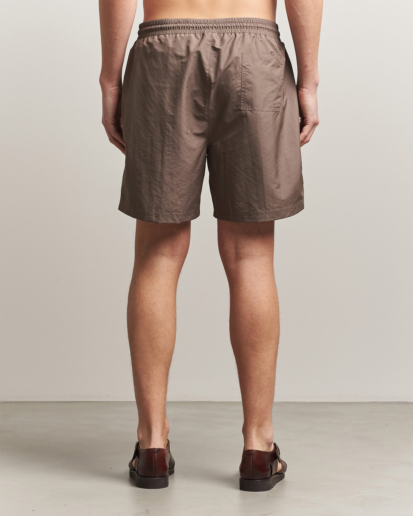 Uomini | Costumi da bagno | Brunello Cucinelli | Nylon Swim Trunks Brown