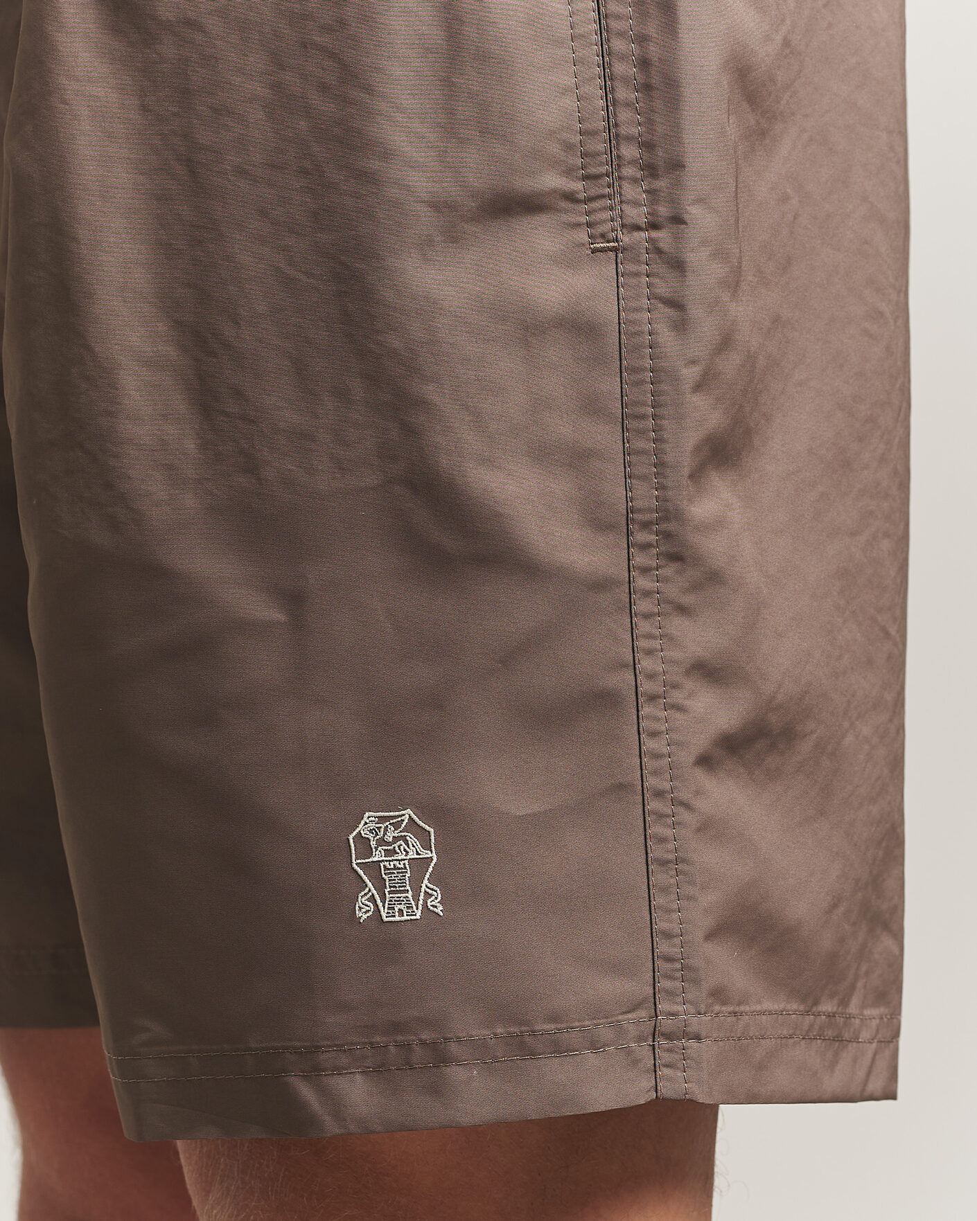 Uomini | Costumi da bagno | Brunello Cucinelli | Nylon Swim Trunks Brown
