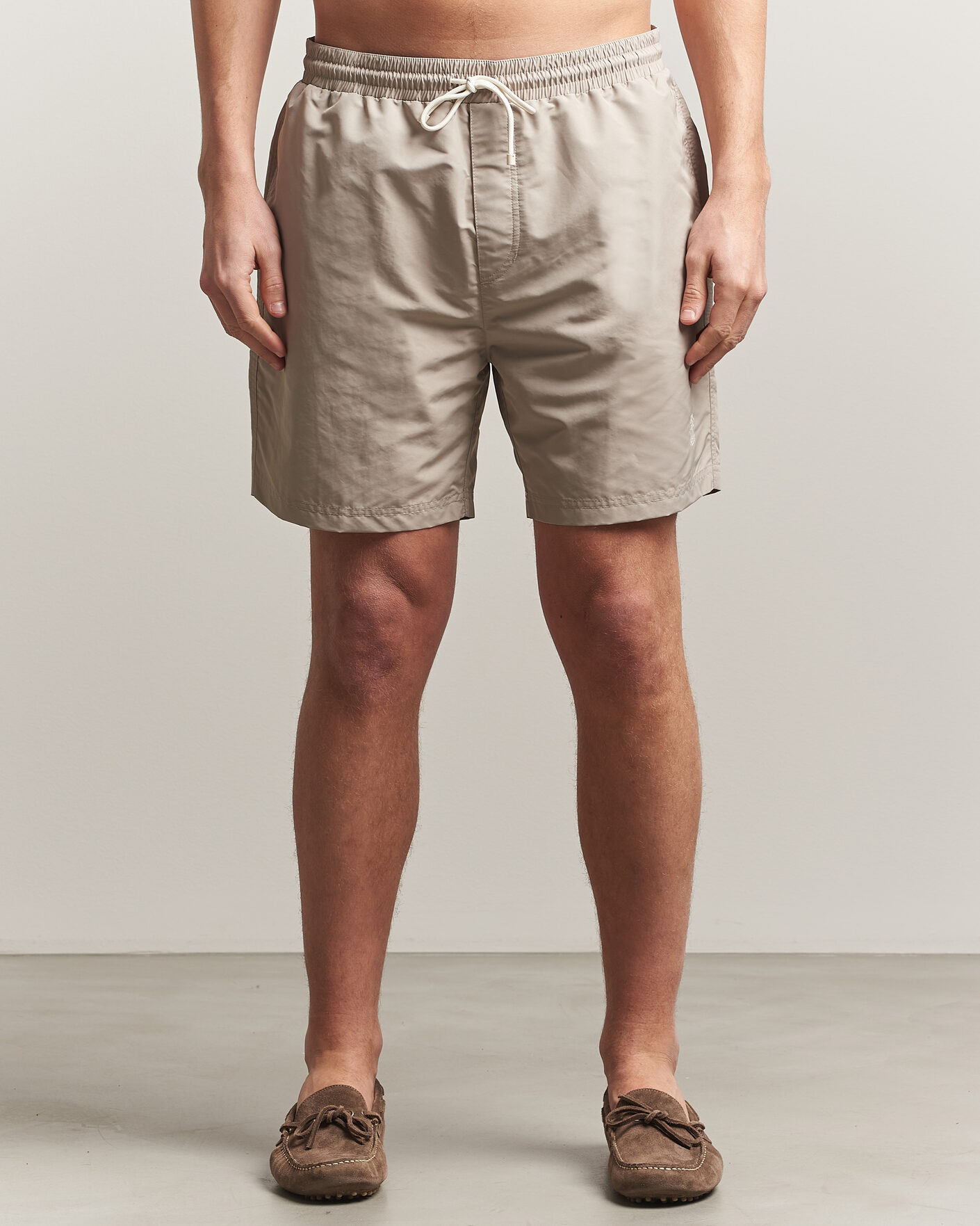 Uomini | Costumi da bagno | Brunello Cucinelli | Nylon Swim Trunks Beige