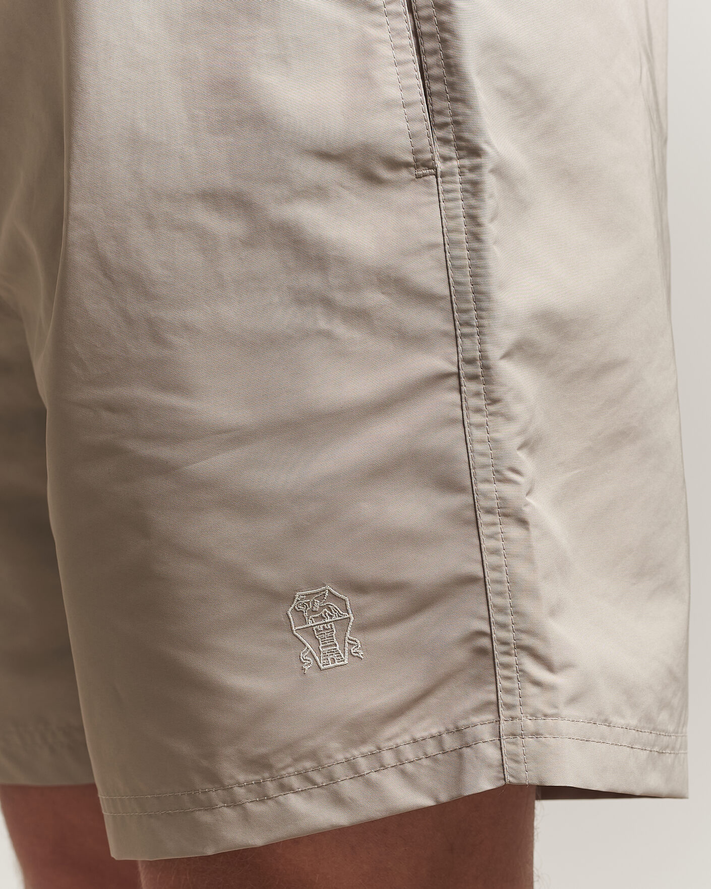 Uomini | Costumi da bagno | Brunello Cucinelli | Nylon Swim Trunks Beige
