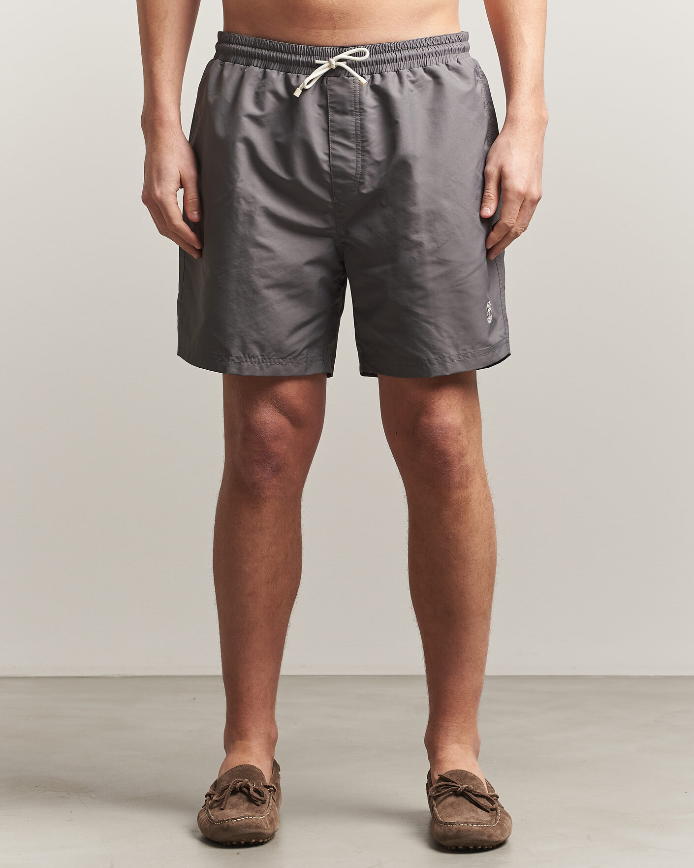 Uomini | Costumi da bagno | Brunello Cucinelli | Nylon Swim Trunks Grey
