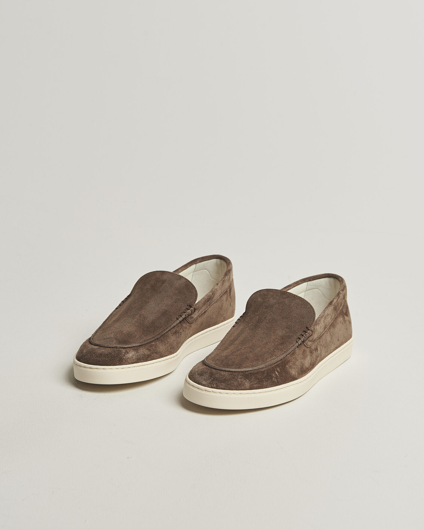 Uomini | Mocassini | Brunello Cucinelli | Moccasin Shoes Dark Brown Suede
