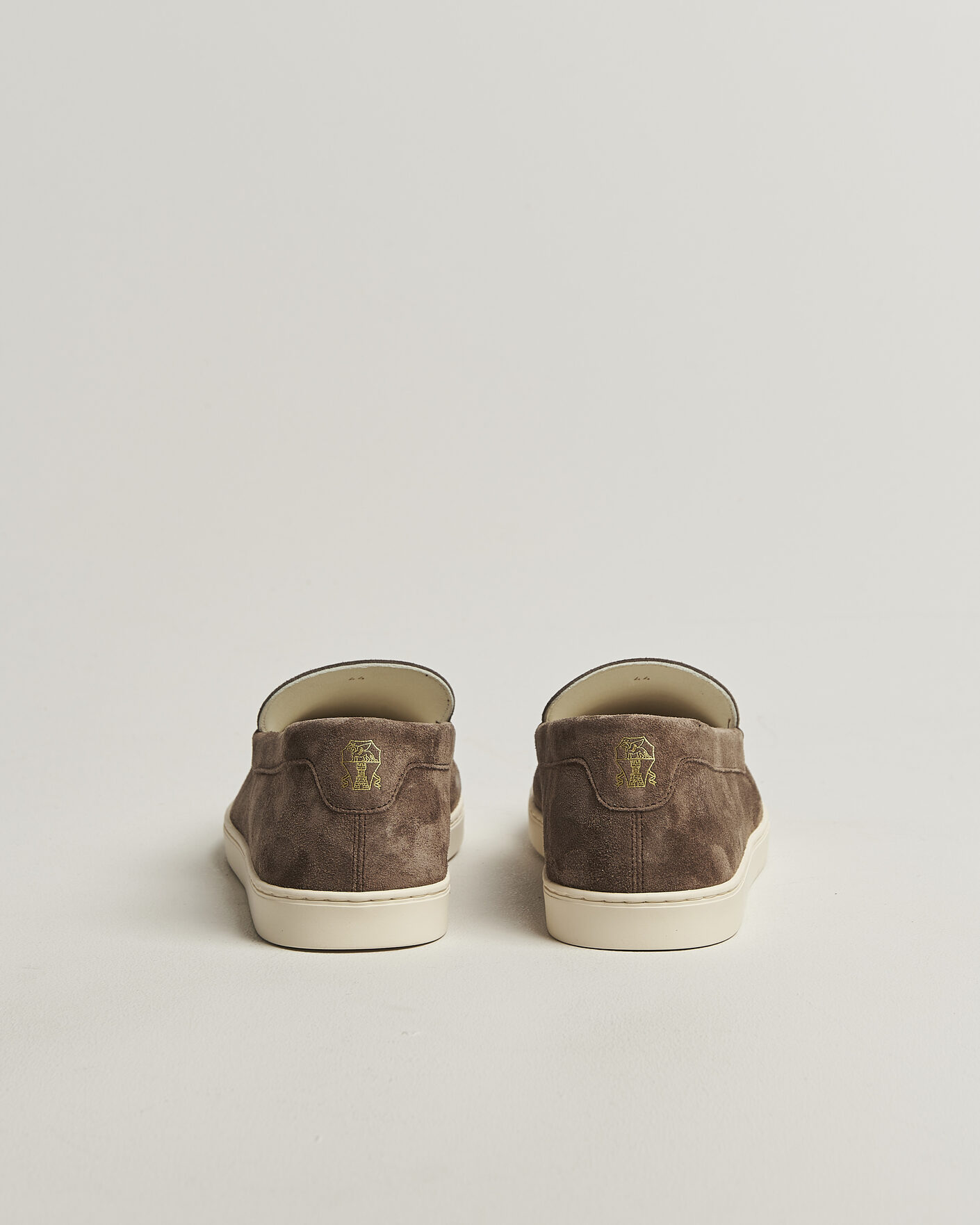 Uomini | Mocassini | Brunello Cucinelli | Moccasin Shoes Dark Brown Suede