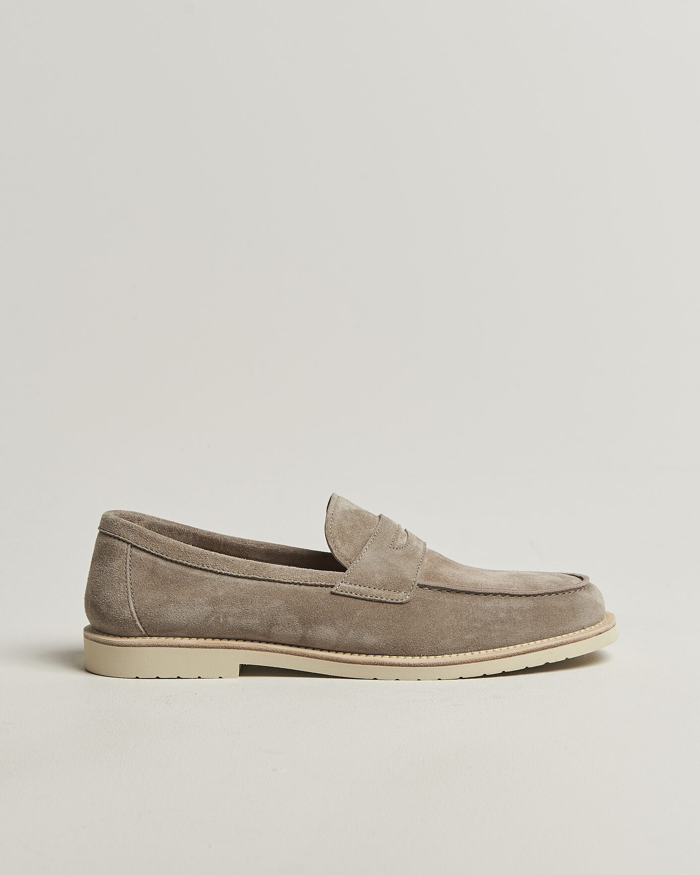 Uomini | Mocassini | Brunello Cucinelli | Light Penny Loafers Beige Suede