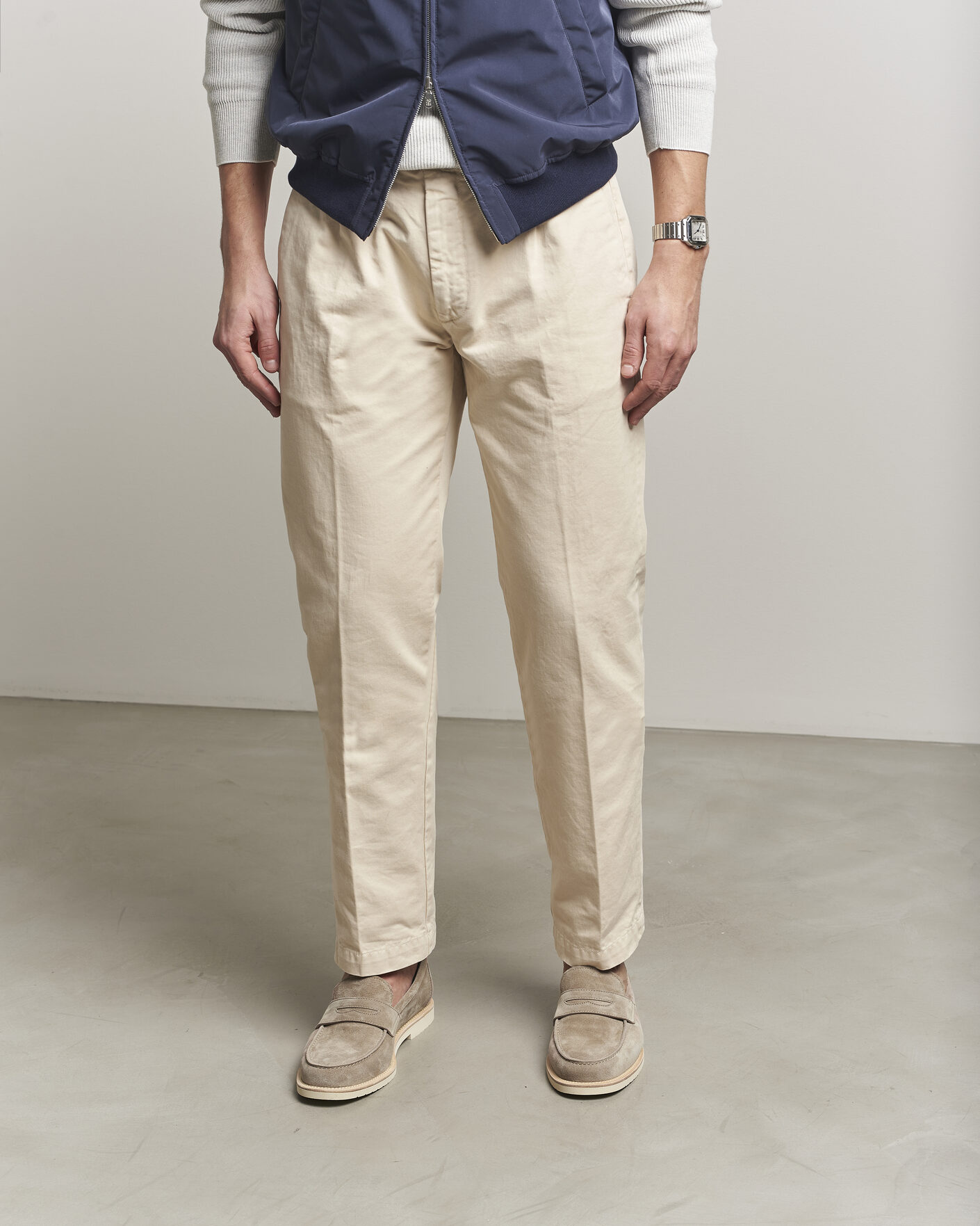 Uomini | Mocassini | Brunello Cucinelli | Light Penny Loafers Beige Suede