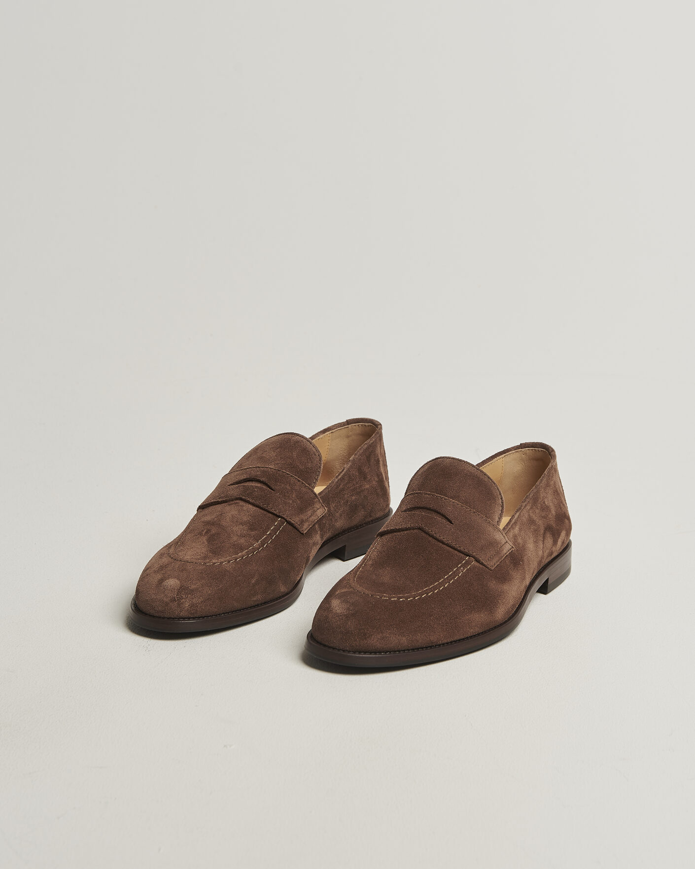 Uomini | Mocassini | Brunello Cucinelli | Penny Loafers Brown Suede