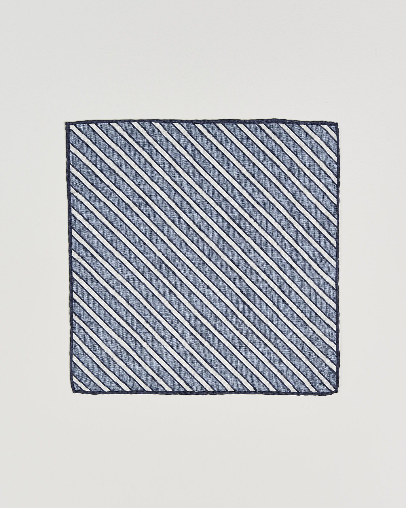 Uomini | Fazzoletti da taschino | Brunello Cucinelli | Striped Pocket Square Blue