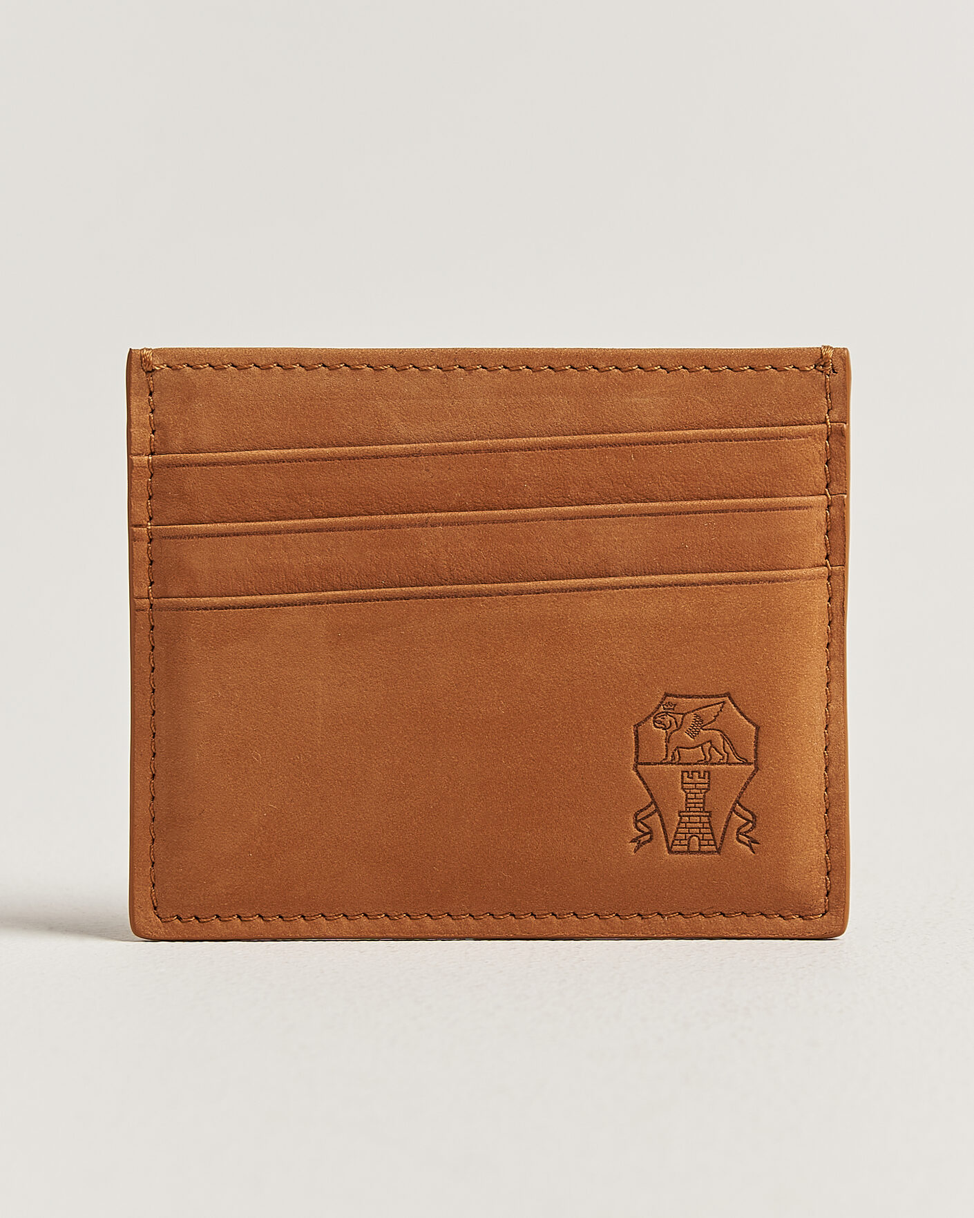 Uomini | Portafogli | Brunello Cucinelli | Nubuck Wallet Card Holder Cognac