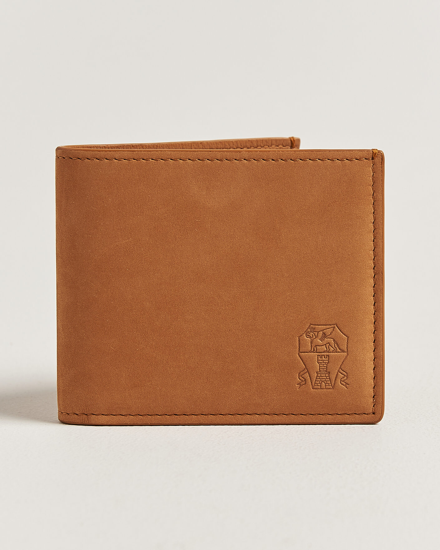 Uomini | Portafogli | Brunello Cucinelli | Nubuck Leather Wallet Cognac