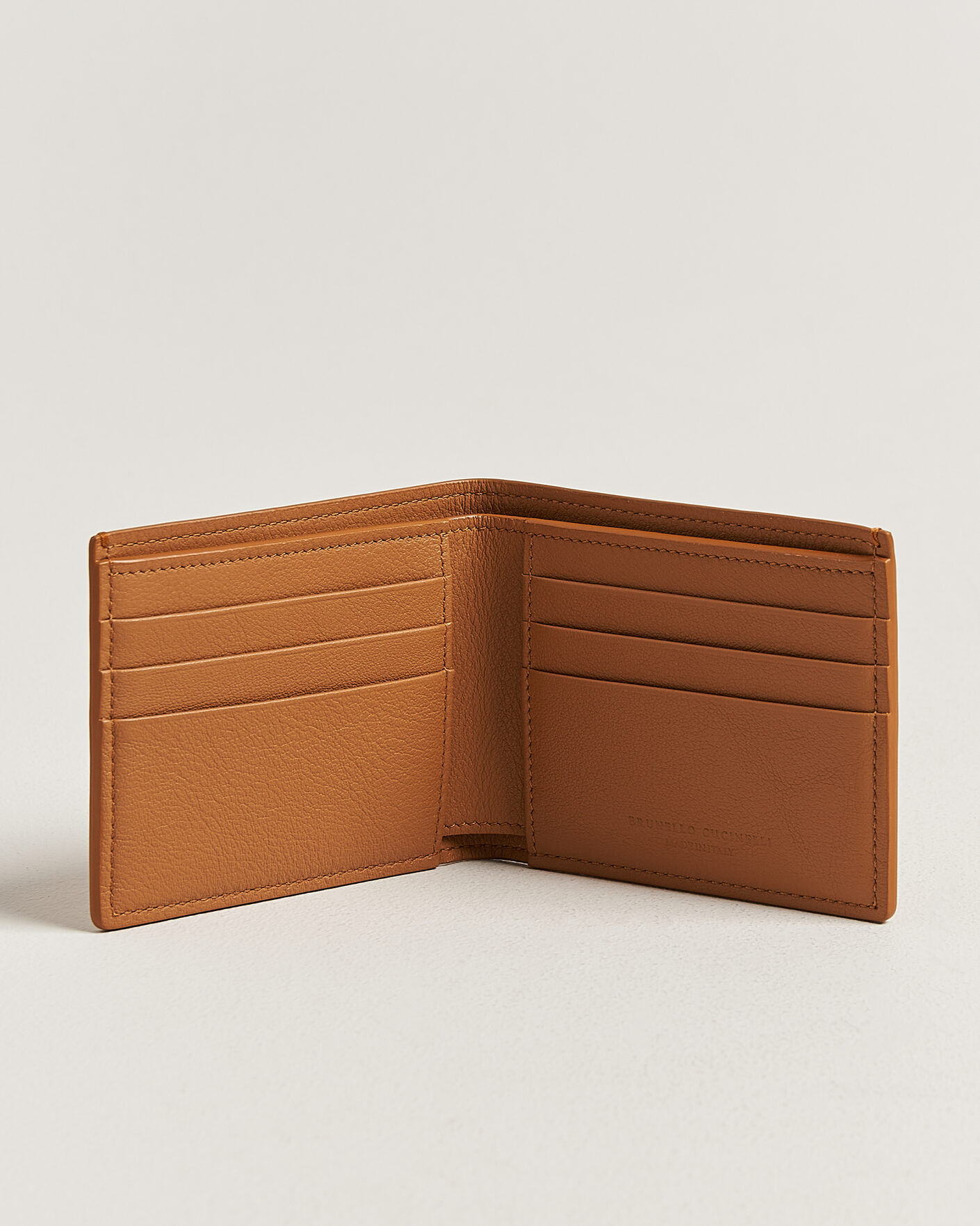 Uomini | Portafogli | Brunello Cucinelli | Nubuck Leather Wallet Cognac