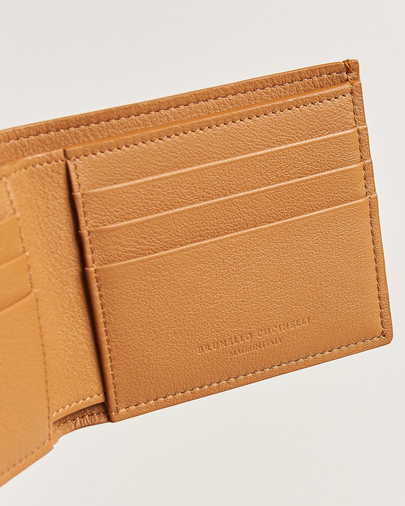 Uomini | Portafogli | Brunello Cucinelli | Nubuck Leather Wallet Cognac