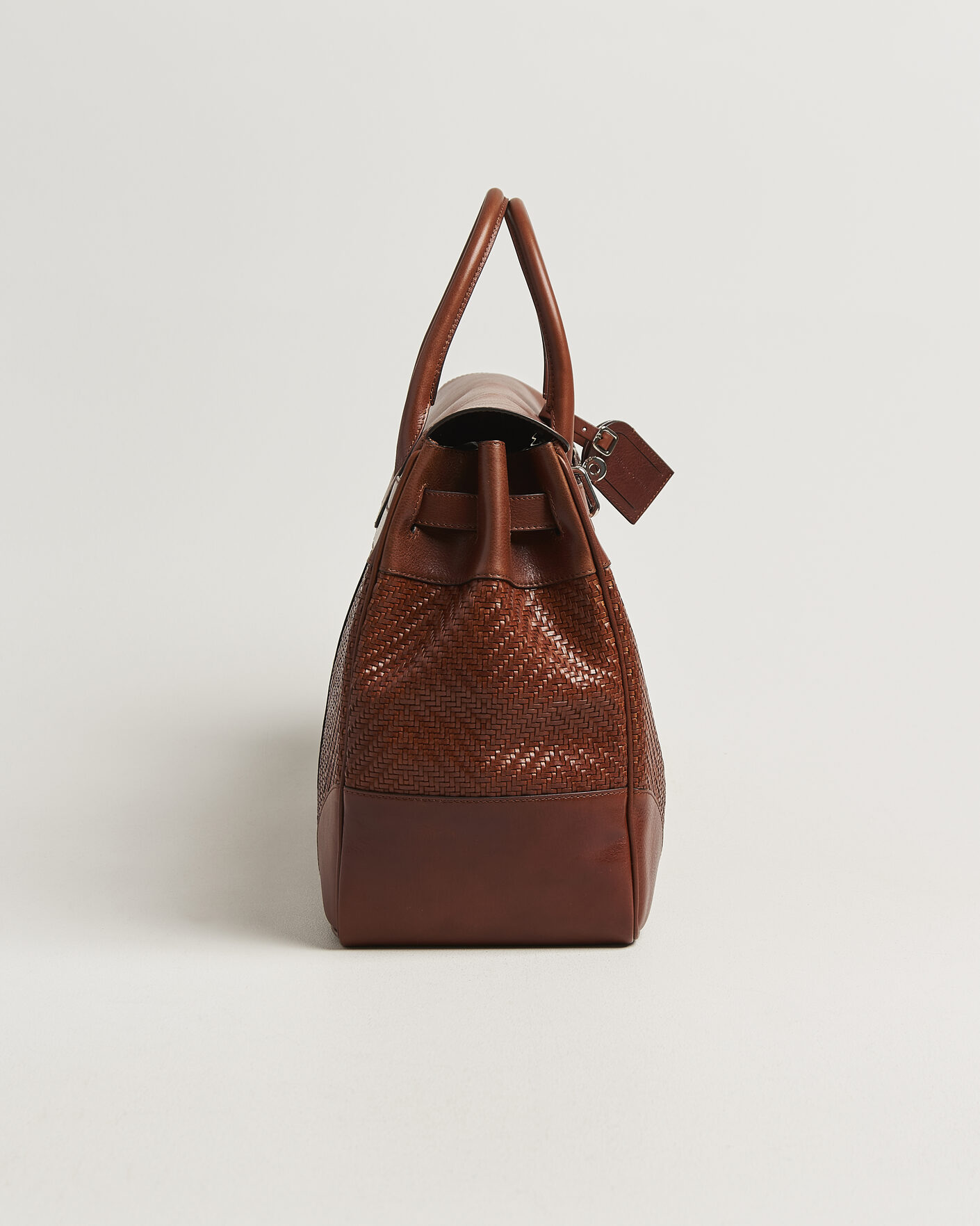 Uomini | Borse | Brunello Cucinelli | Woven Leather Duffle Bag Burnished Calf