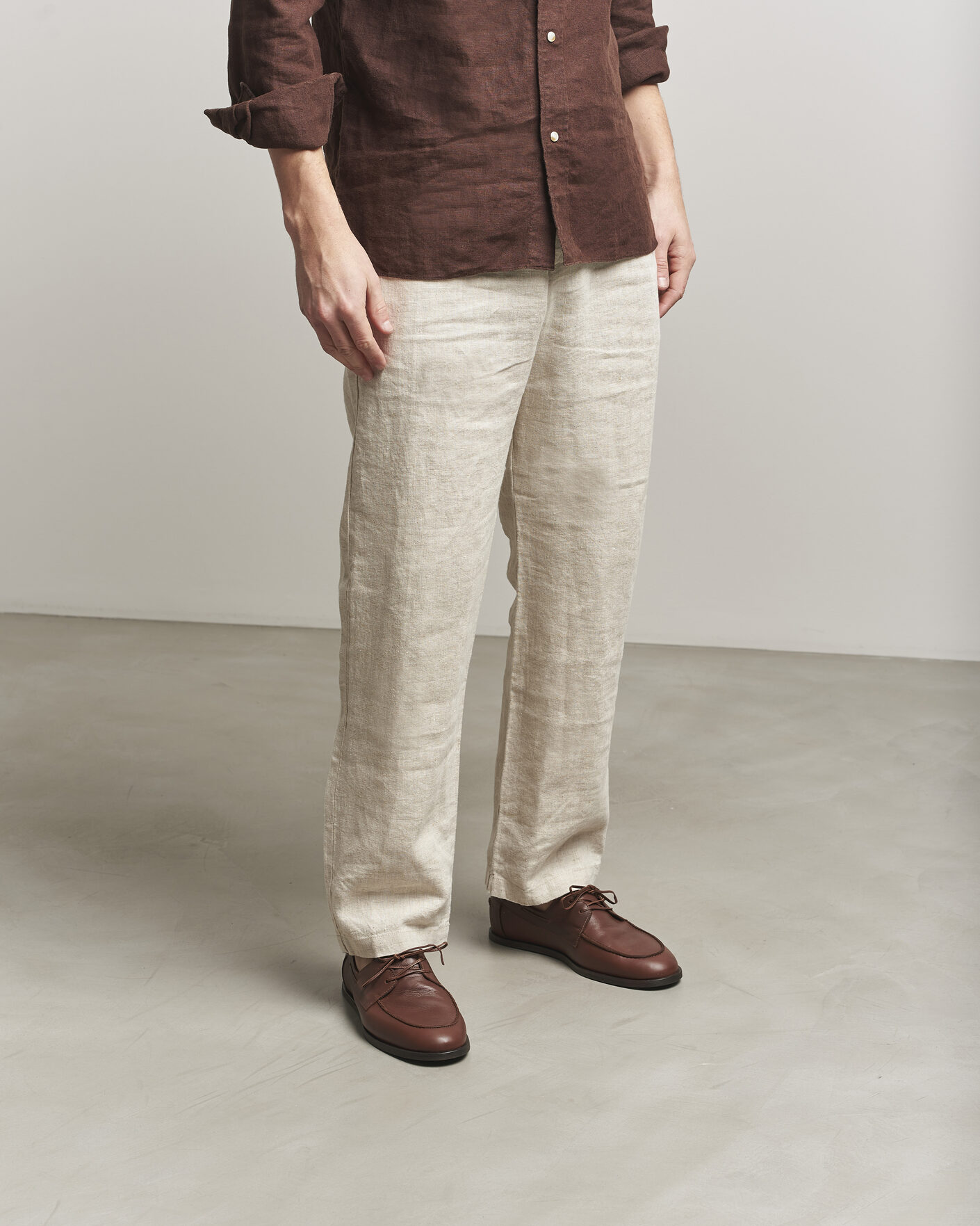 Uomini | Scarpe da barca | Lardini | Orfeo Leather Boat Shoe Brown