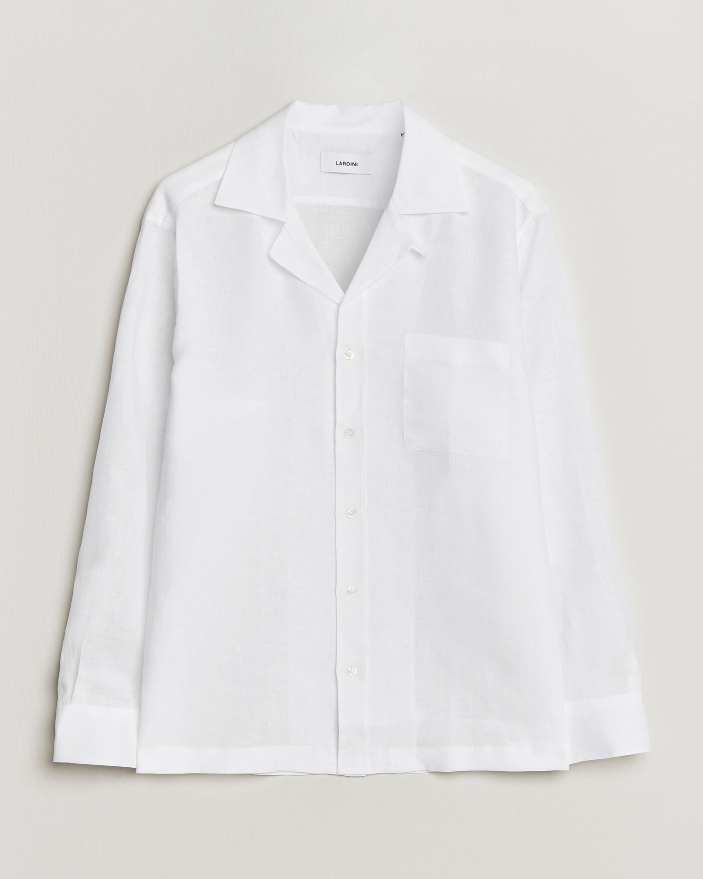 Uomini | Camicie | Lardini | Paul Linen Resort Shirt White
