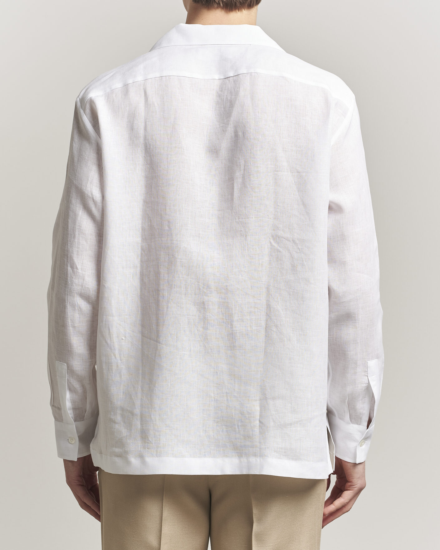 Uomini | Camicie | Lardini | Paul Linen Resort Shirt White