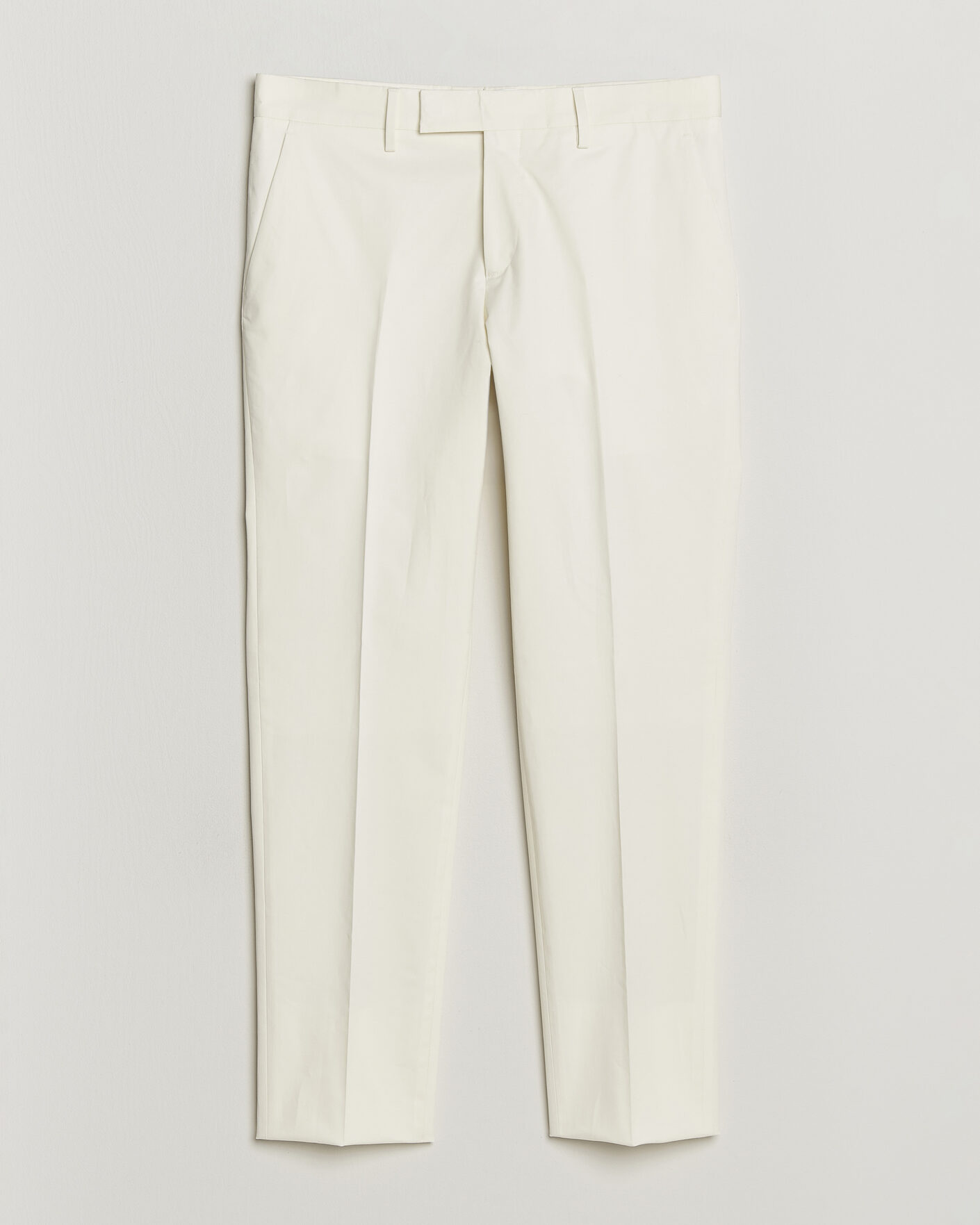 Uomini | Pantaloni | Lardini | Lyon Cotton Twill Stretch Trousers White