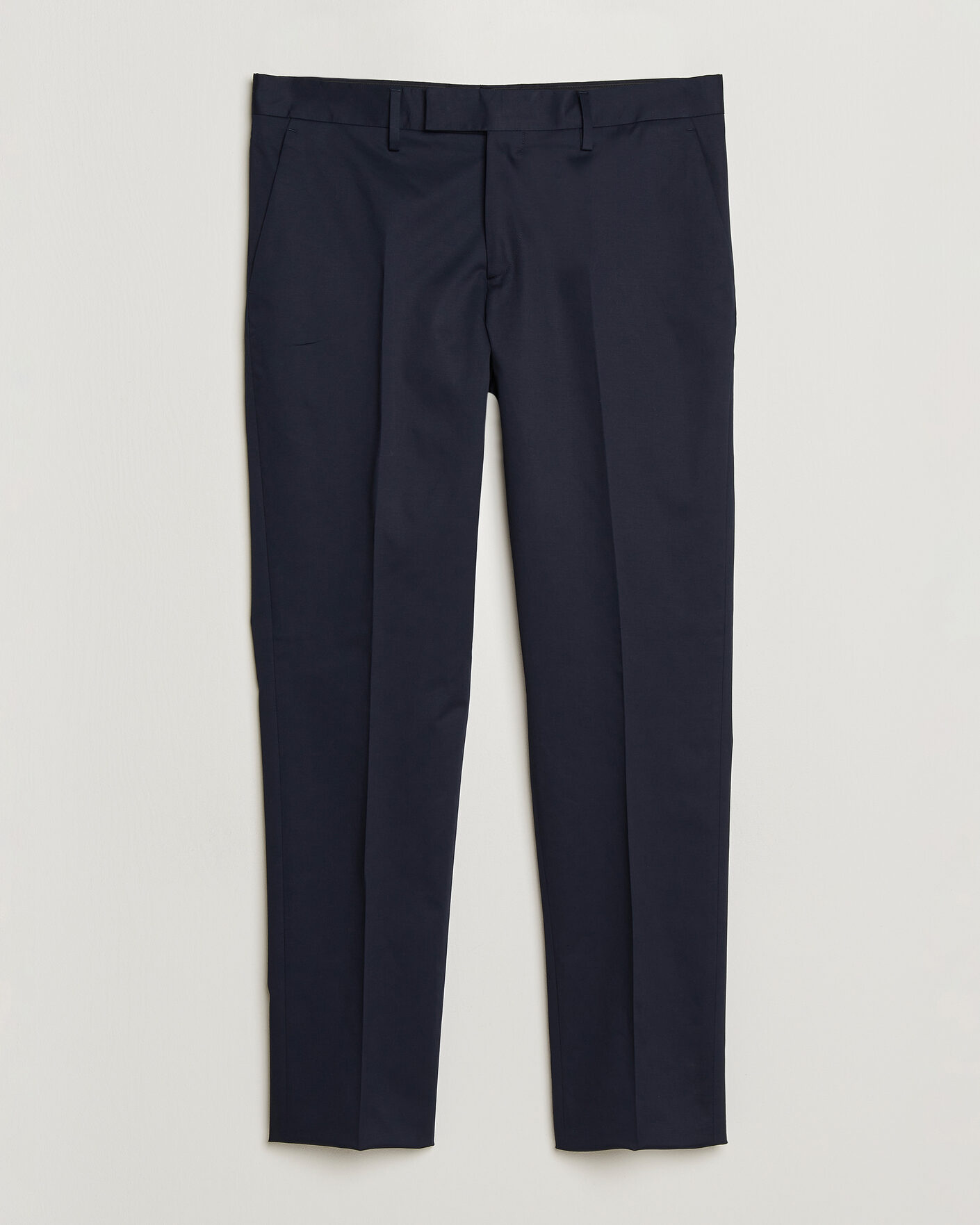 Uomini | Pantaloni | Lardini | Lyon Cotton Twill Stretch Trousers Navy