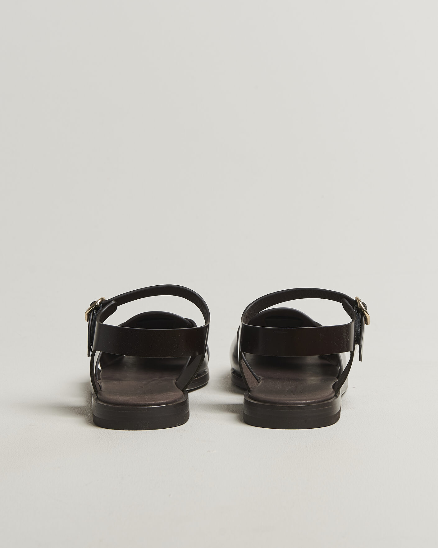 Uomini | Sandali & Diapositive | Lardini | Marcel Leather Sandal Dark Brown