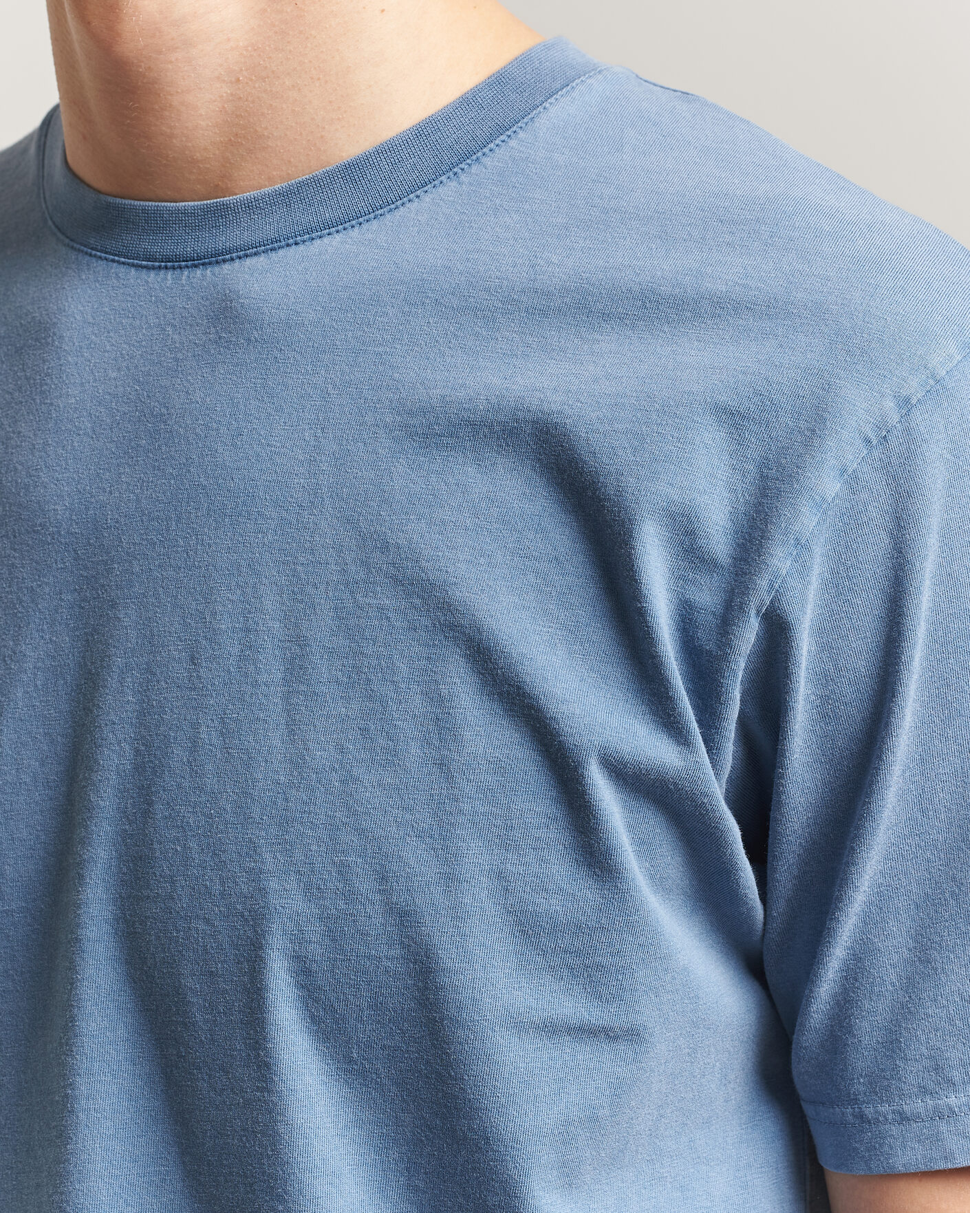 Uomini | T-shirt | Colorful Standard | Classic Organic T-Shirt Faded Indigo