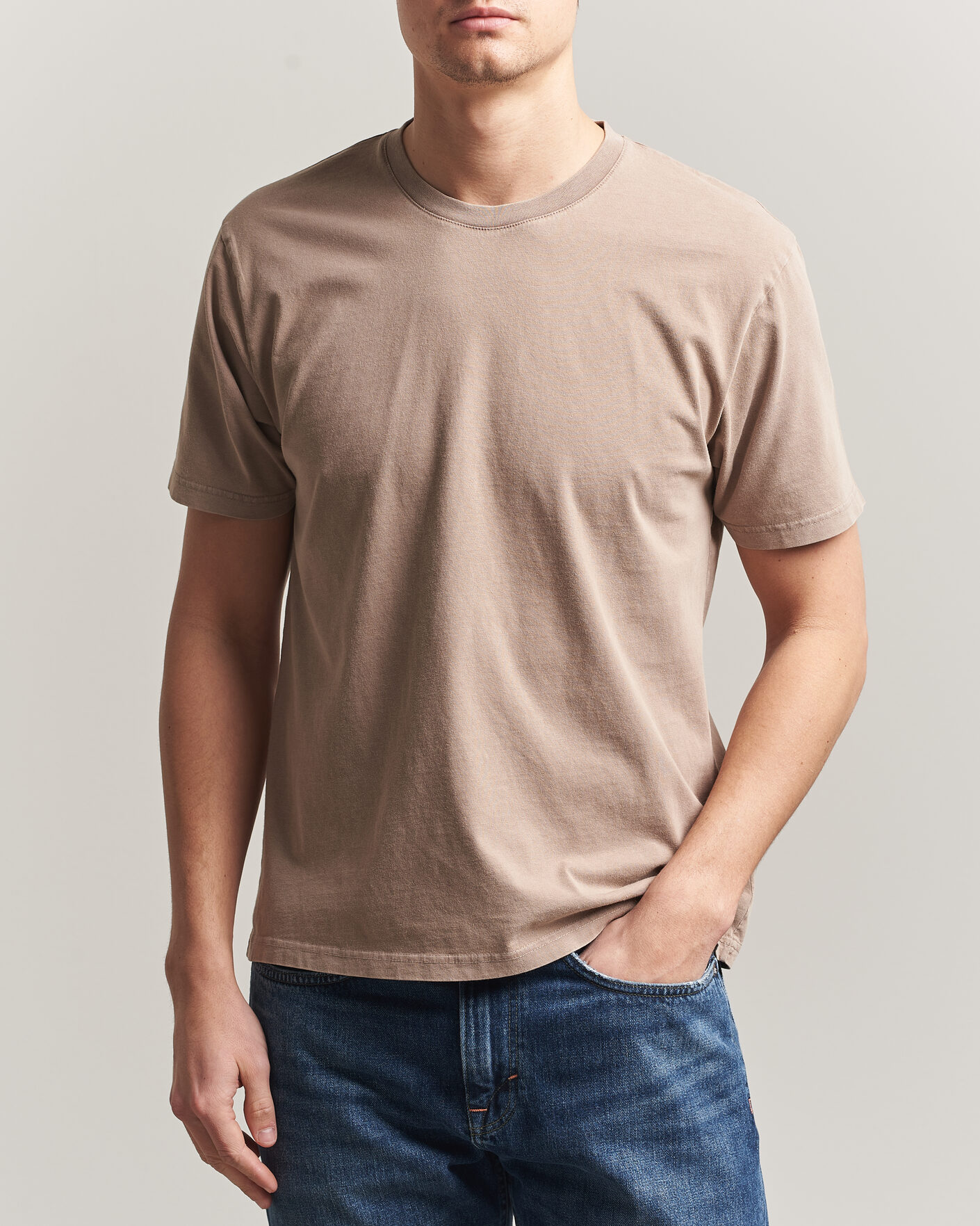 Uomini | T-shirt | Colorful Standard | Classic Organic T-Shirt Faded Khaki