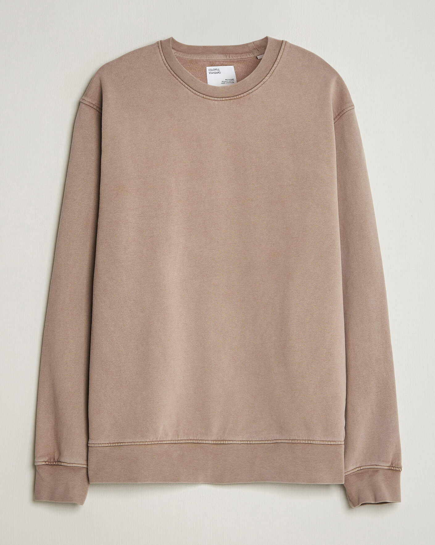 Uomini | Maglieria | Colorful Standard | Classic Organic Crew Neck Sweat Faded Khaki