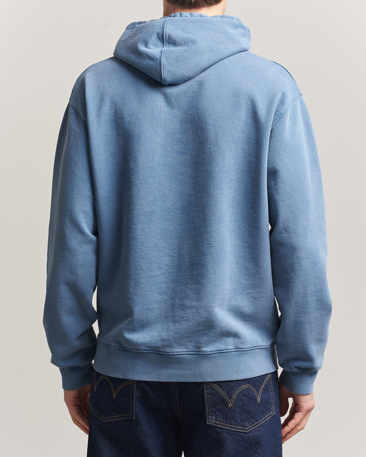 Uomini | Maglieria | Colorful Standard | Classic Organic Hood Faded Indigo