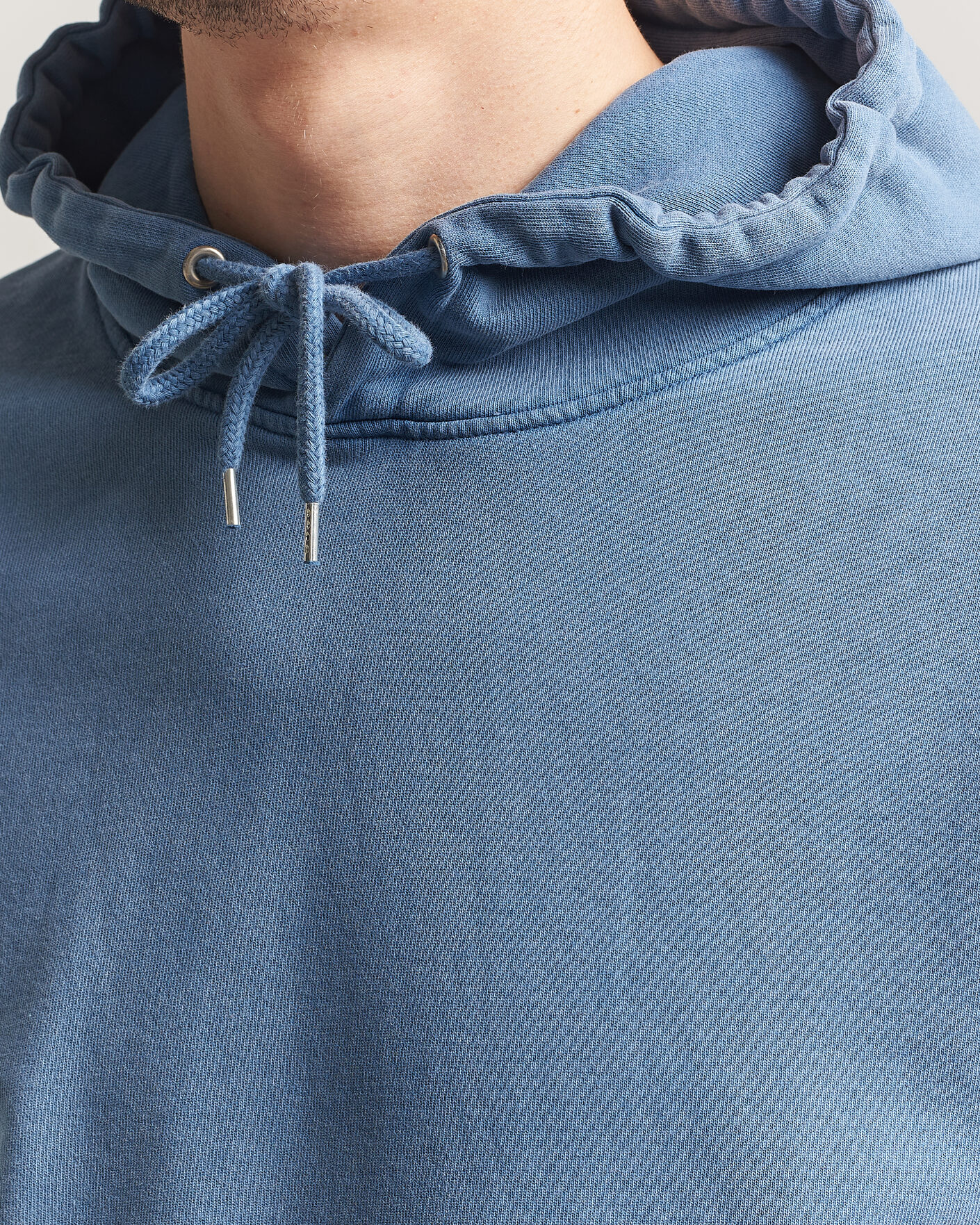 Uomini | Maglieria | Colorful Standard | Classic Organic Hood Faded Indigo