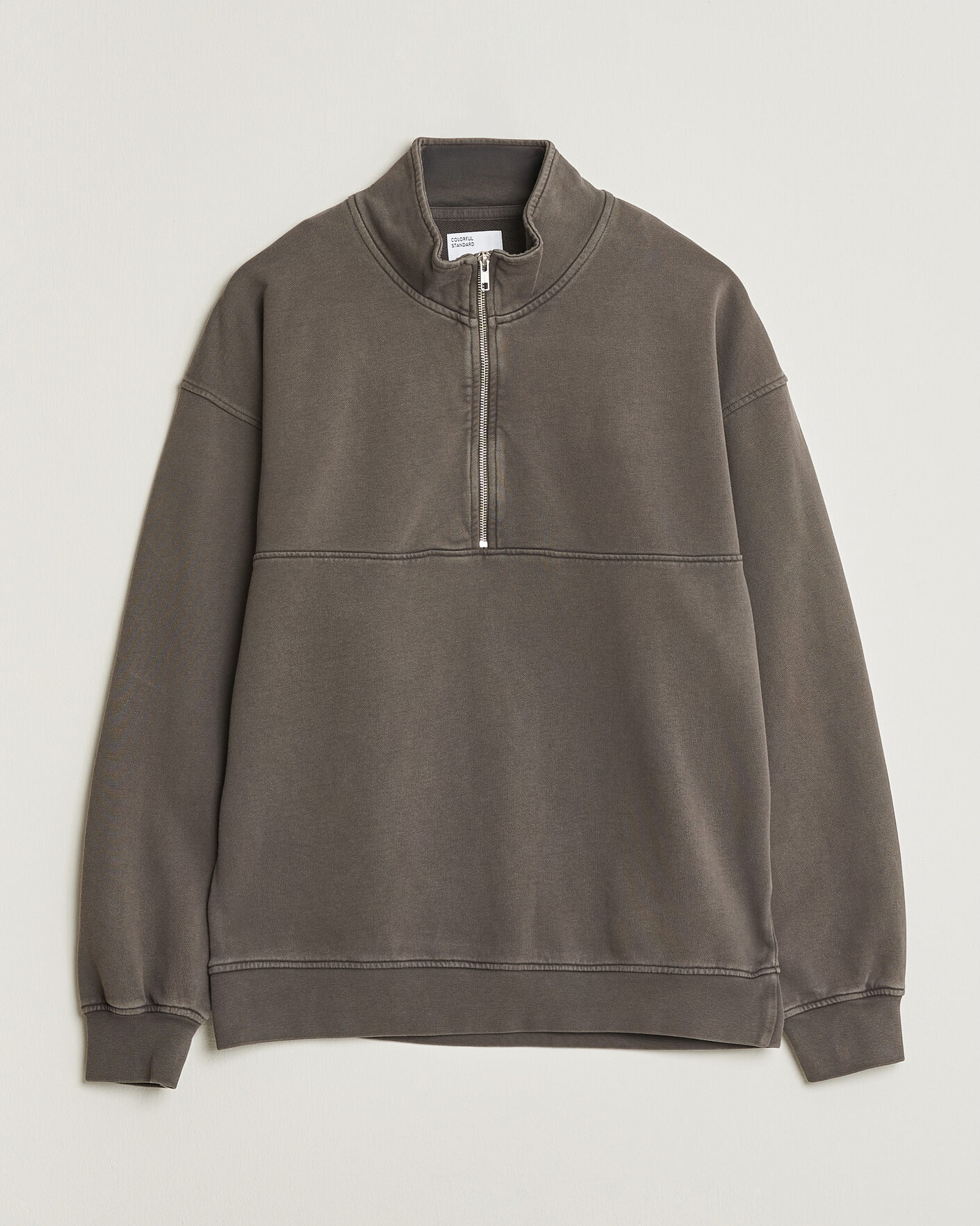 Uomini | Maglieria | Colorful Standard | Classic Organic Half-Zip Faded Mud