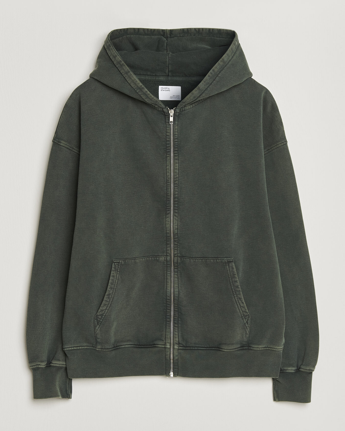 Uomini | Maglieria | Colorful Standard | Classic Organic Full Zip Hoodie Midnight Forest