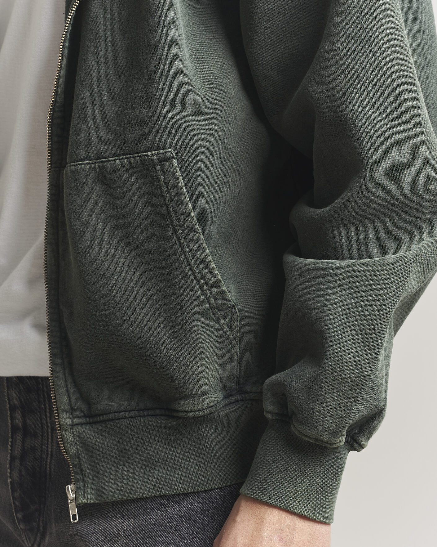 Uomini | Maglieria | Colorful Standard | Classic Organic Full Zip Hoodie Midnight Forest