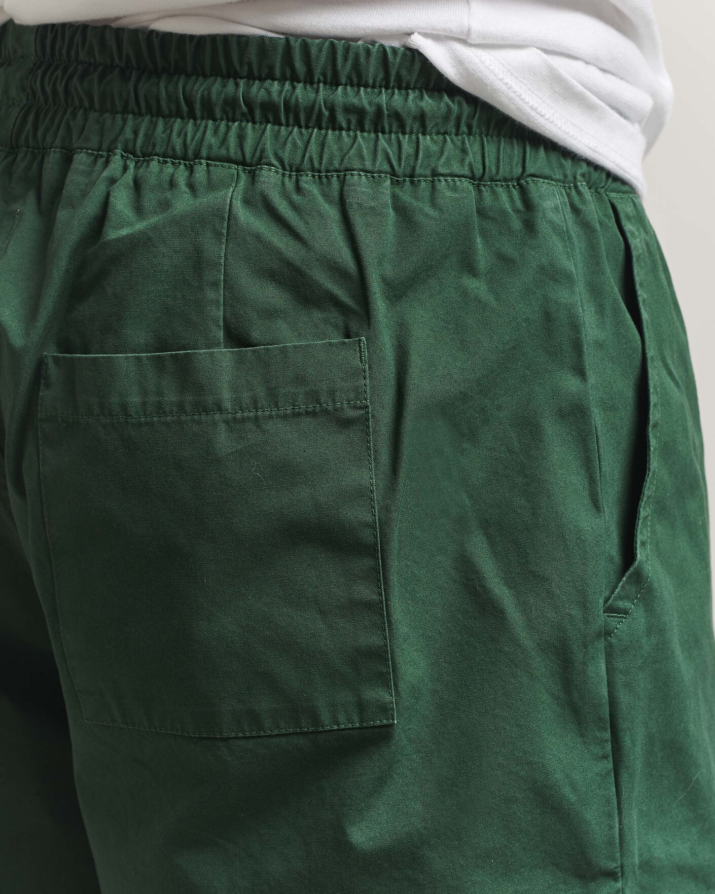 Uomini | Pantaloncini | Colorful Standard | Classic Organic Twill Drawstring Shorts Emerald Green