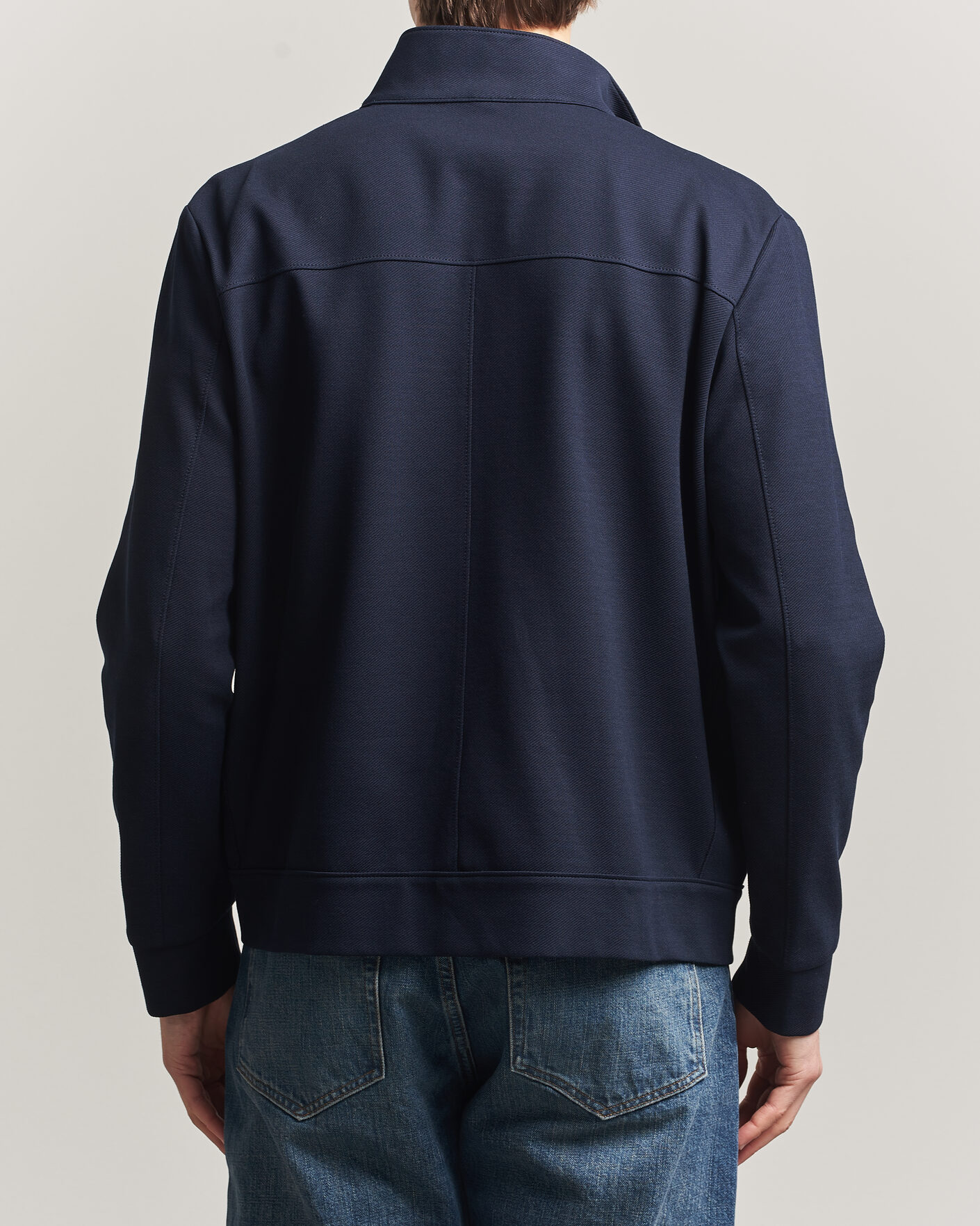 Uomini | Giacche | Harris Wharf London | Loro Piana Cavalry Twill Harrington Jacket Navy Blue