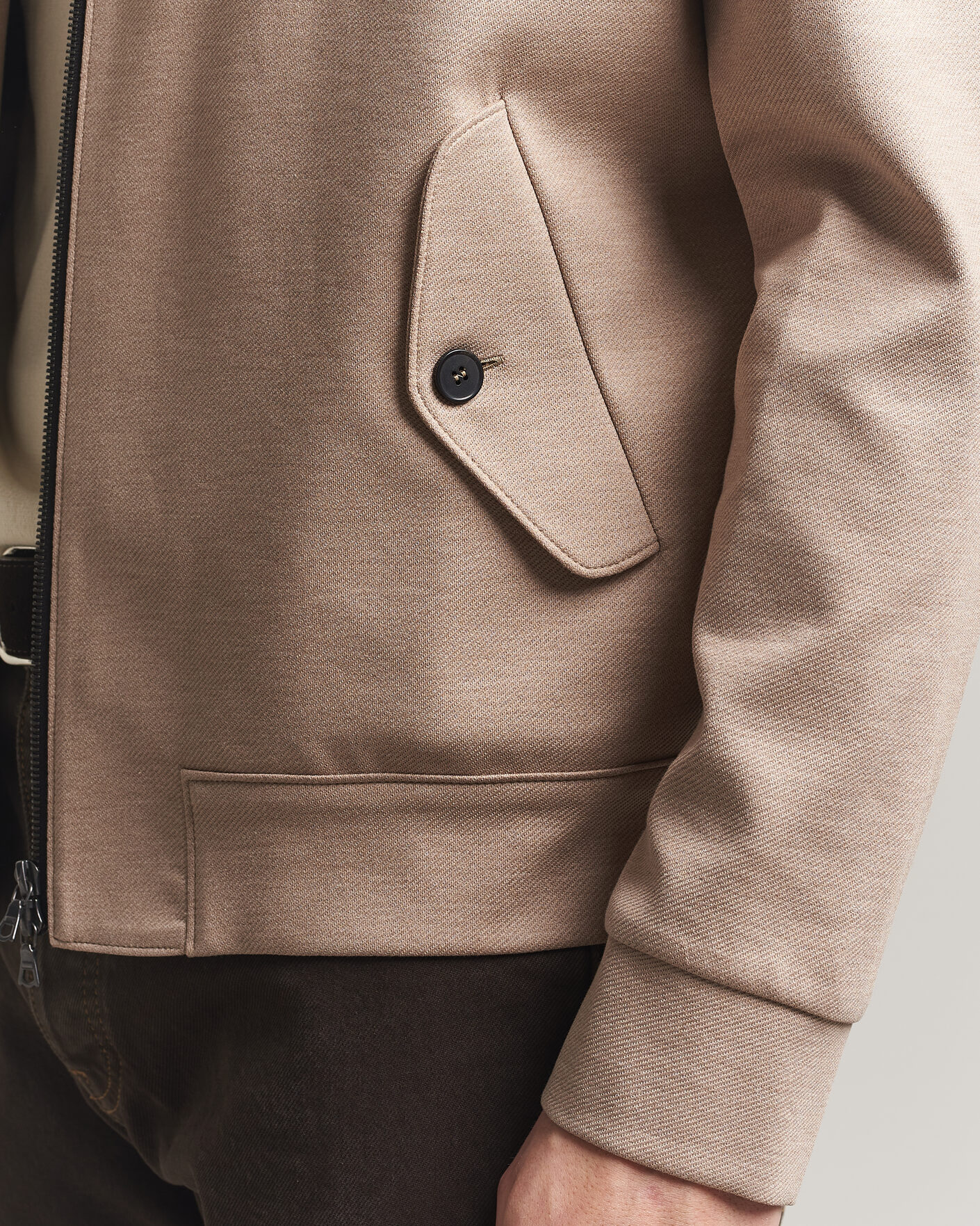 Uomini | Giacche | Harris Wharf London | Loro Piana Cavalry Twill Harrington Jacket Oat