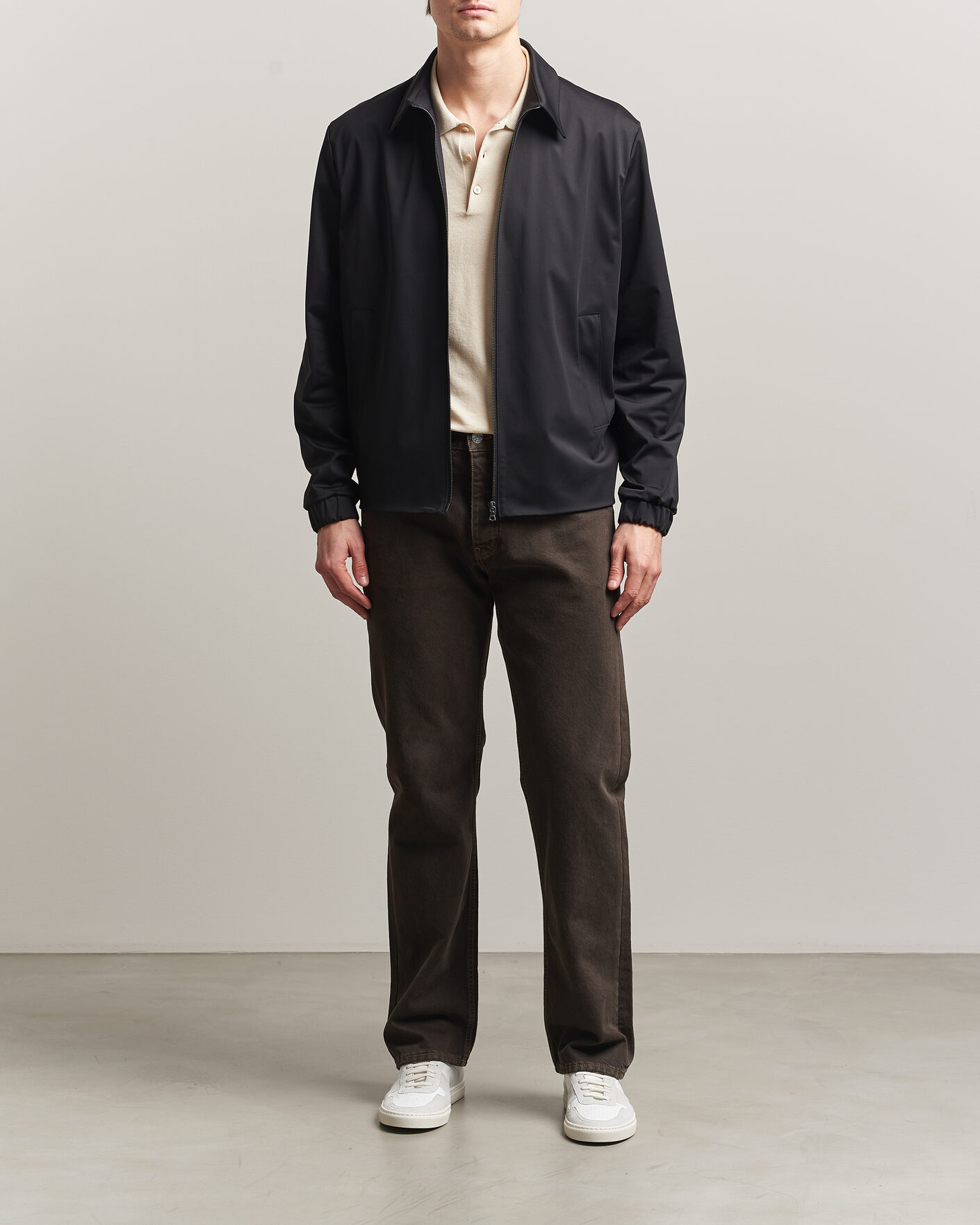 Uomini | Giacche | Harris Wharf London | Light Technic Short Jacket Black