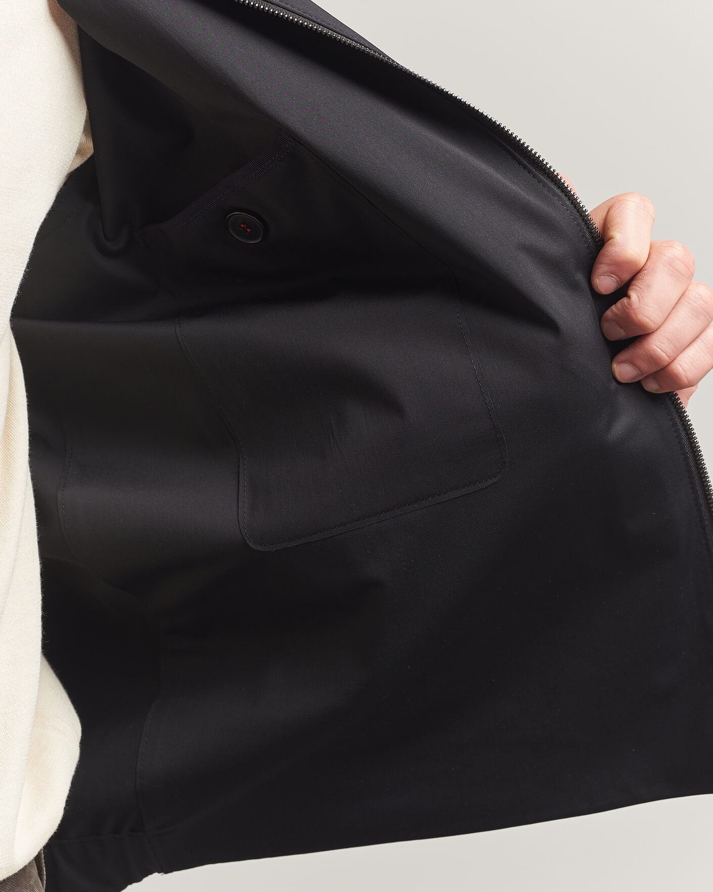 Uomini | Giacche | Harris Wharf London | Light Technic Short Jacket Black