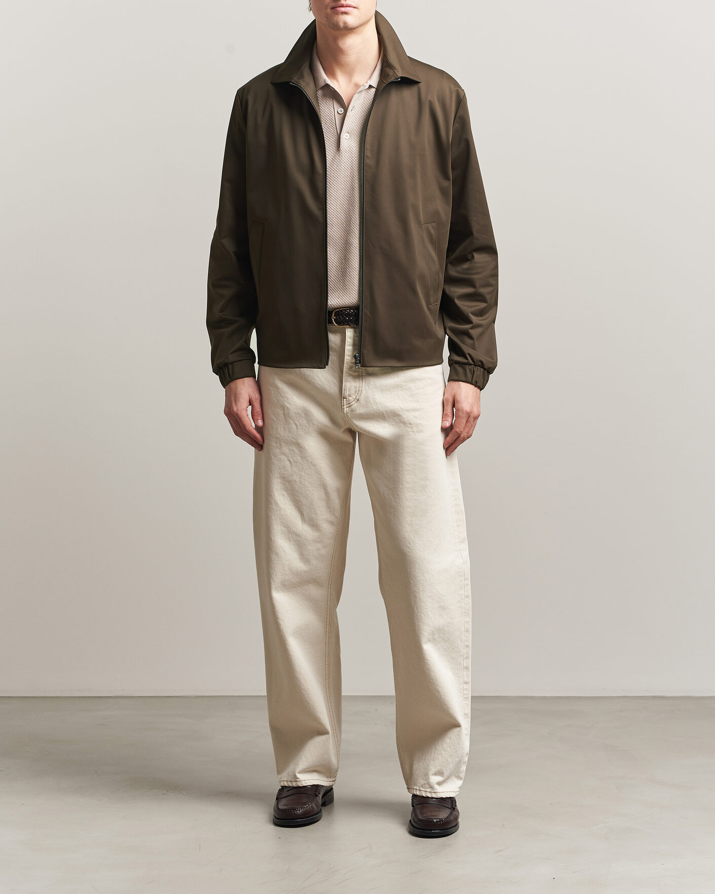 Uomini | Giacche | Harris Wharf London | Light Technic Short Jacket Dark Brown