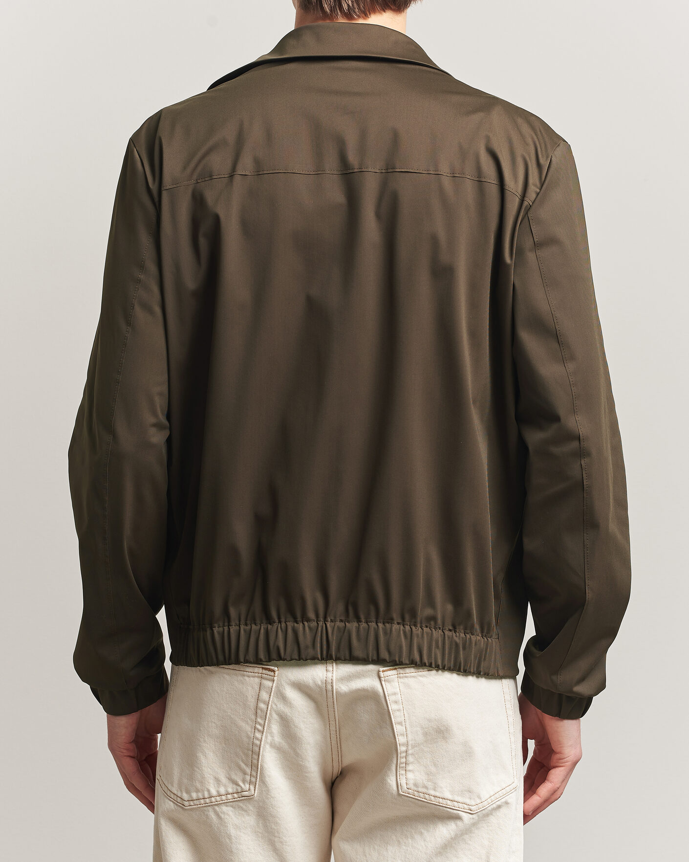 Uomini | Giacche | Harris Wharf London | Light Technic Short Jacket Dark Brown