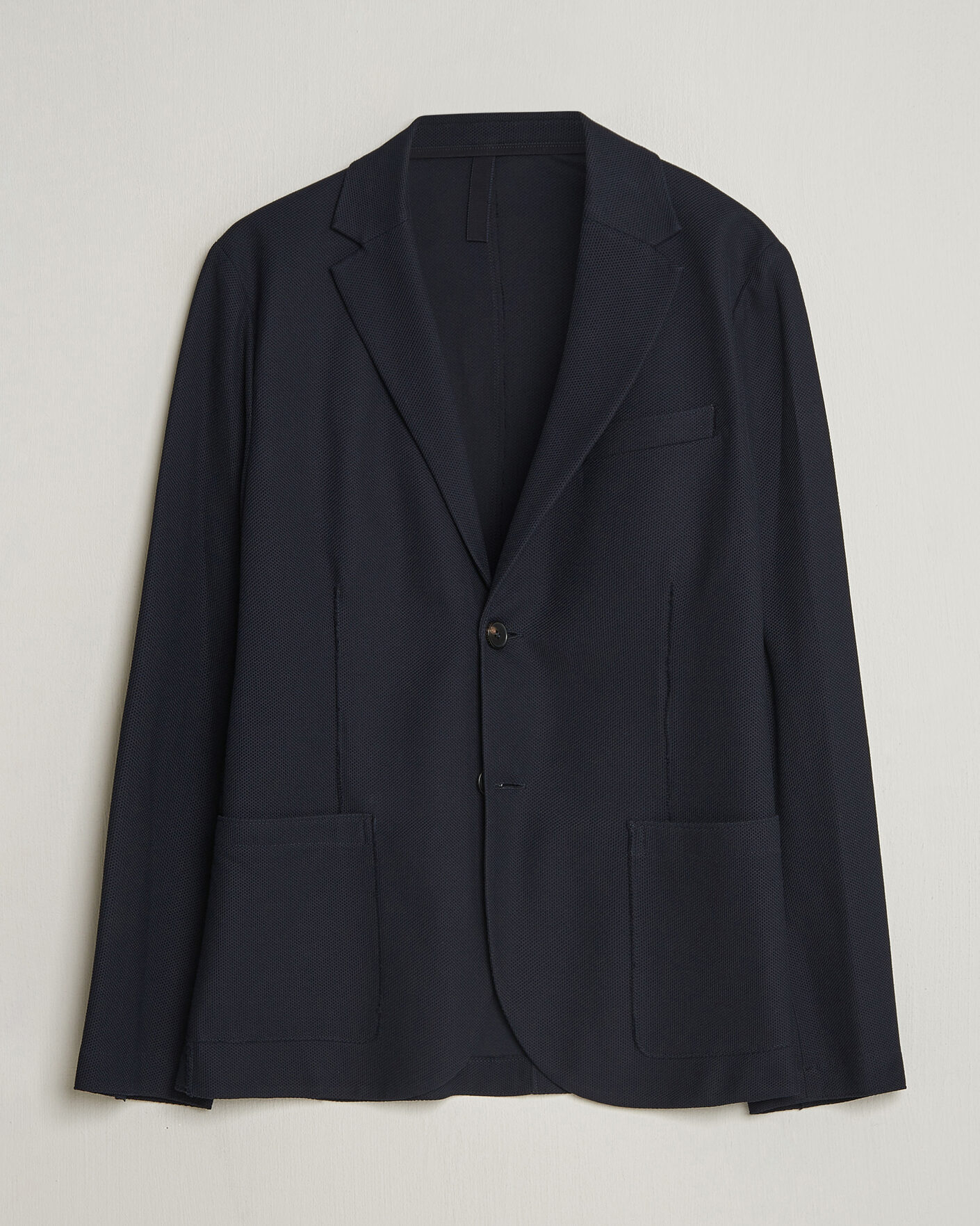 Uomini | Blazers | Harris Wharf London | Loro Piana Honey Comb Blazer Navy Blue