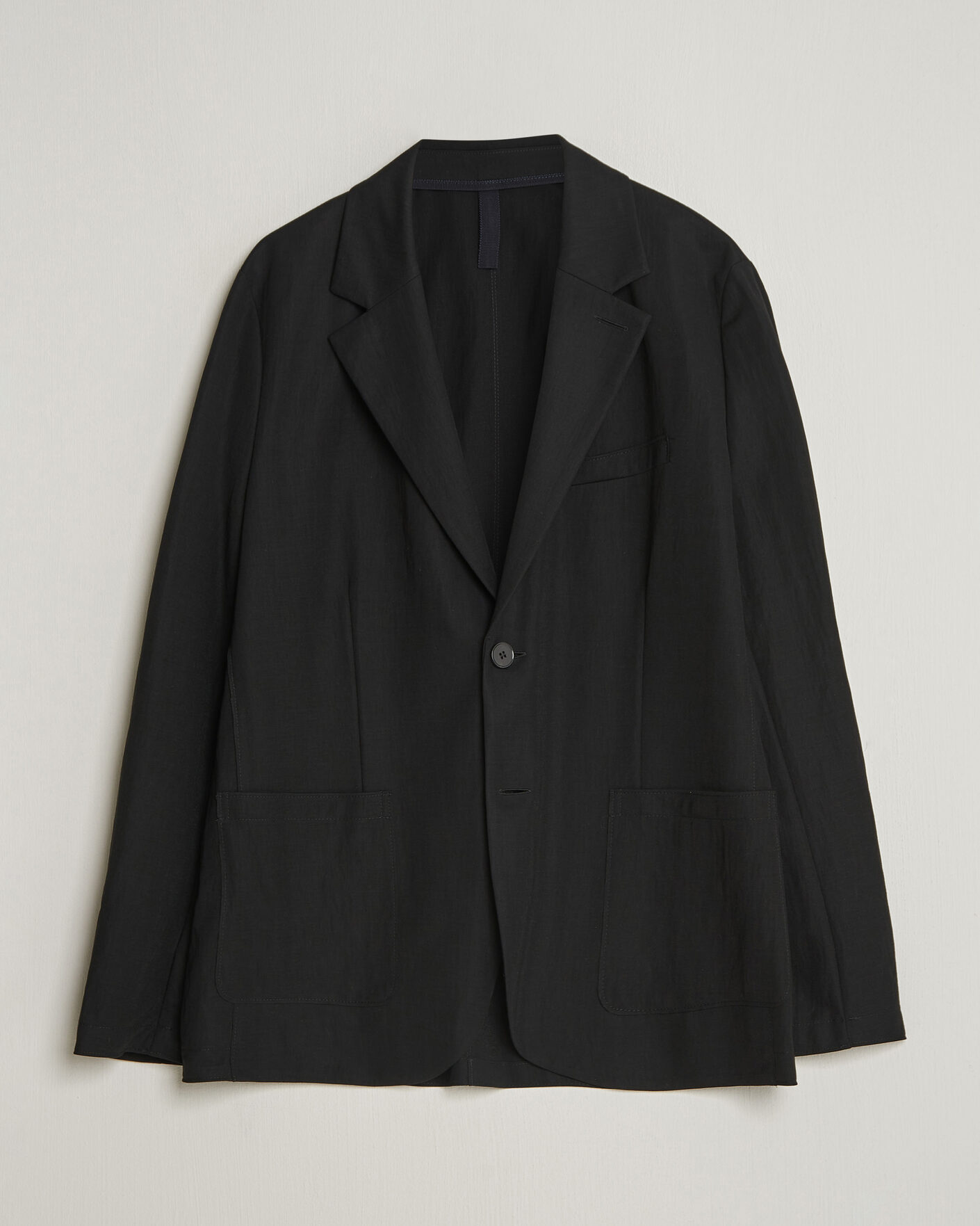 Uomini | Blazers | Harris Wharf London | Rayon Travel Blazer Black