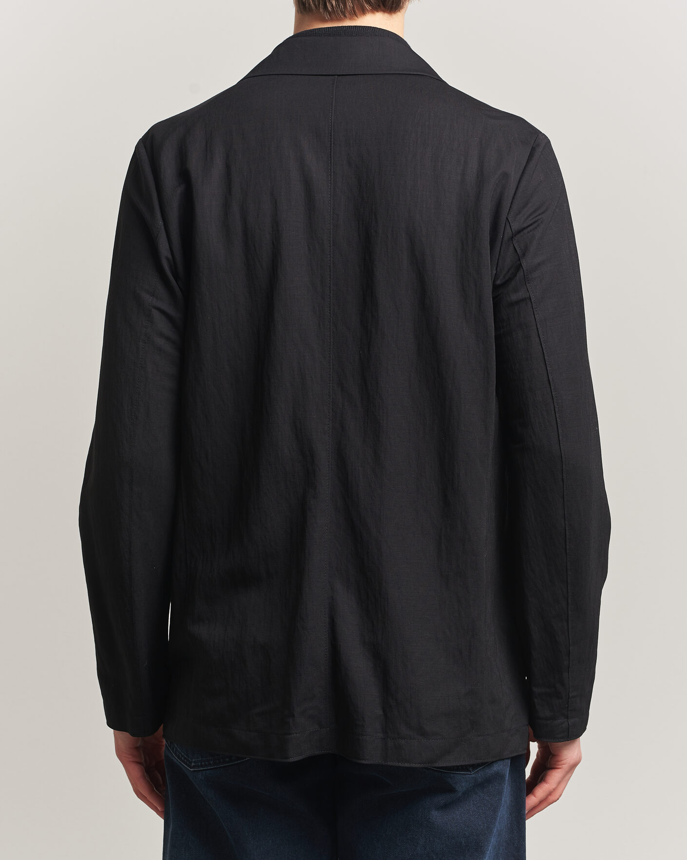 Uomini | Blazers | Harris Wharf London | Rayon Travel Blazer Black
