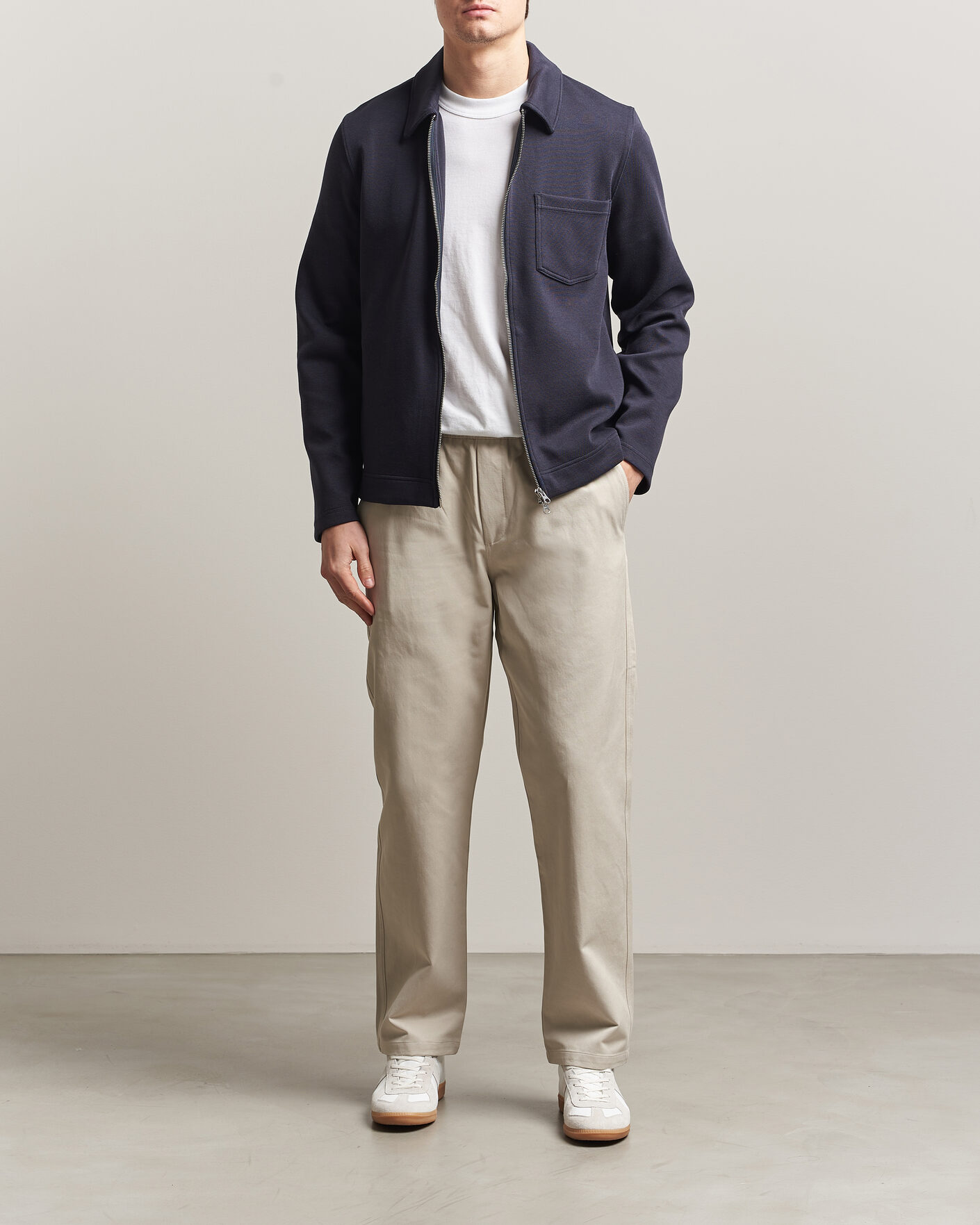 Uomini | Pantaloni | Samsøe Samsøe | Jabari Cotton Drawstring Trousers Moonstruck