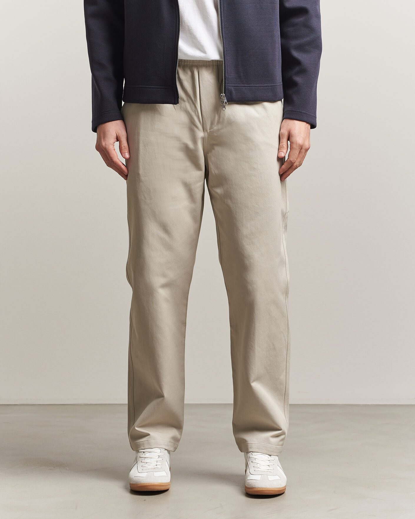 Uomini | Pantaloni | Samsøe Samsøe | Jabari Cotton Drawstring Trousers Moonstruck